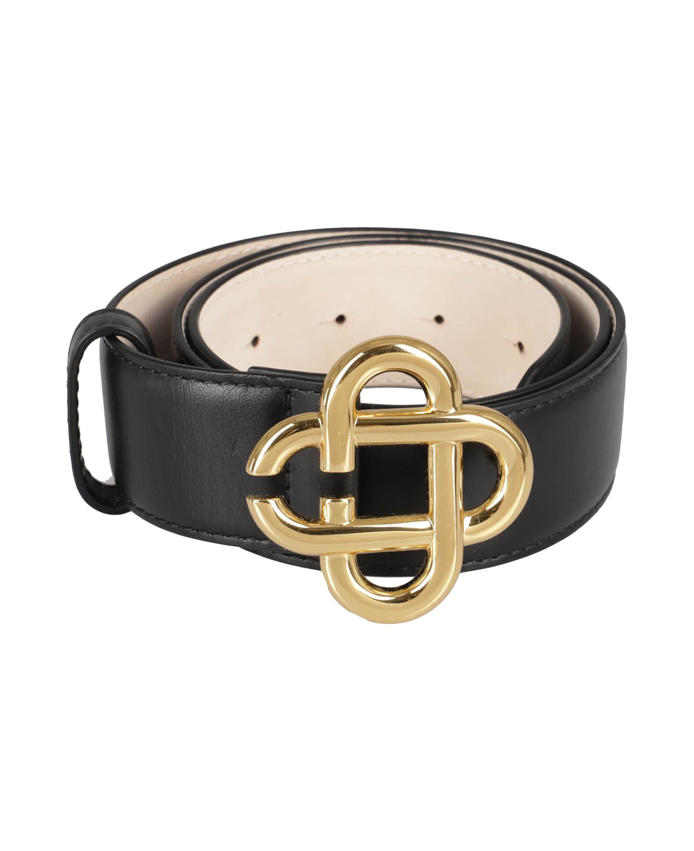Casablanca Cc Logo Buckle Belt - Brass Black