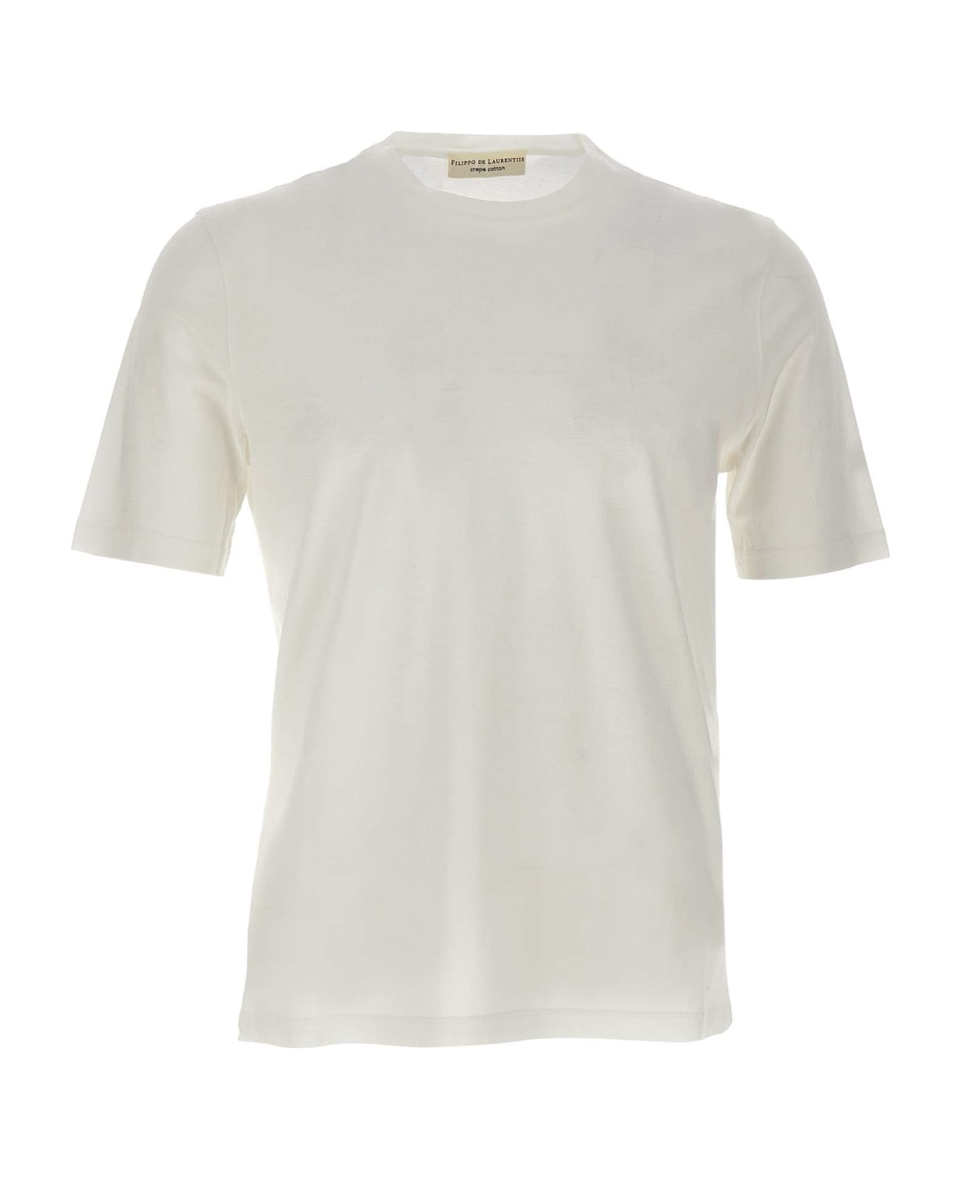 Filippo De Laurentiis Crêpe Cotton T-shirt - WHITE