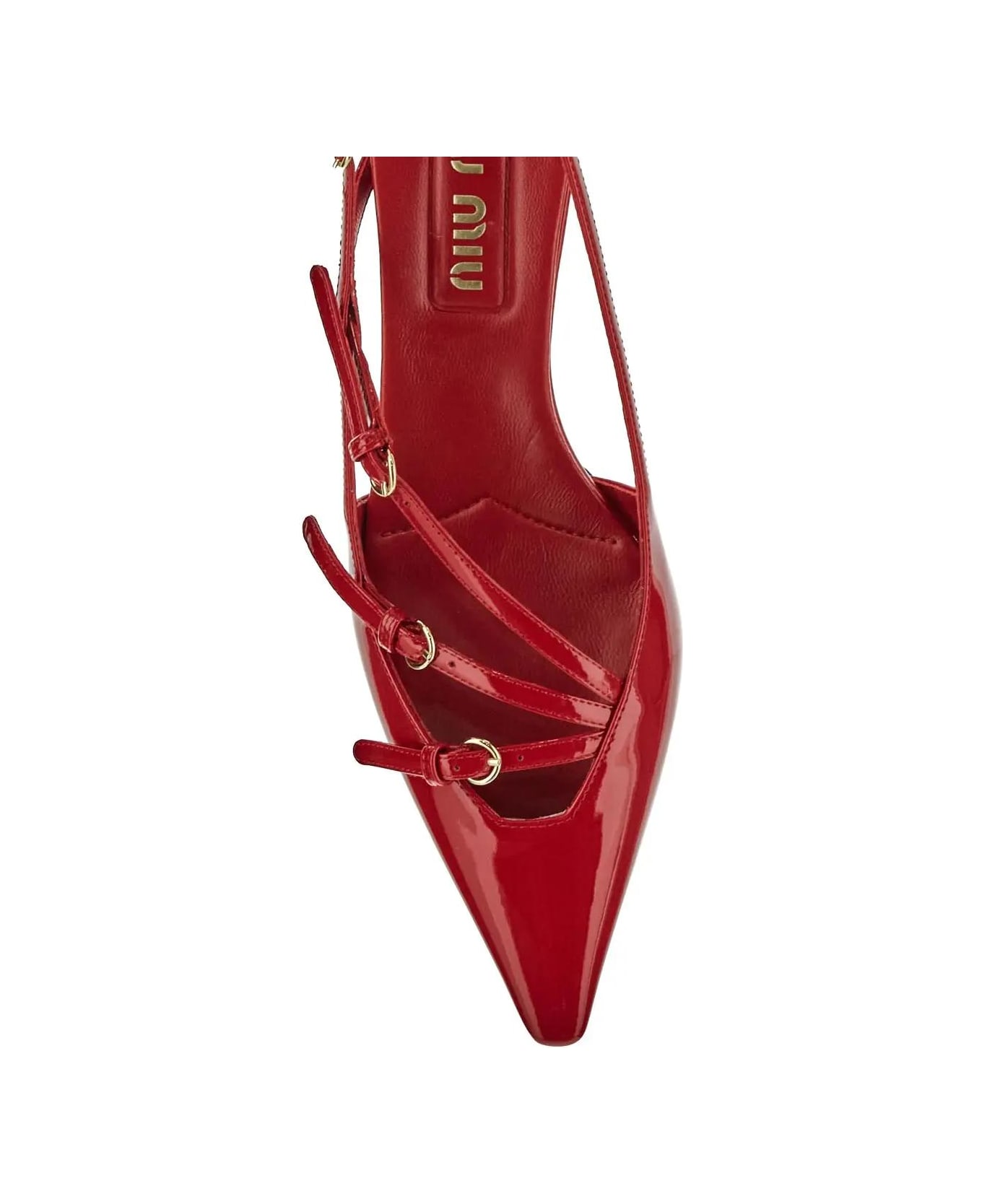 Miu Miu Slingback Décolleté - Rosso