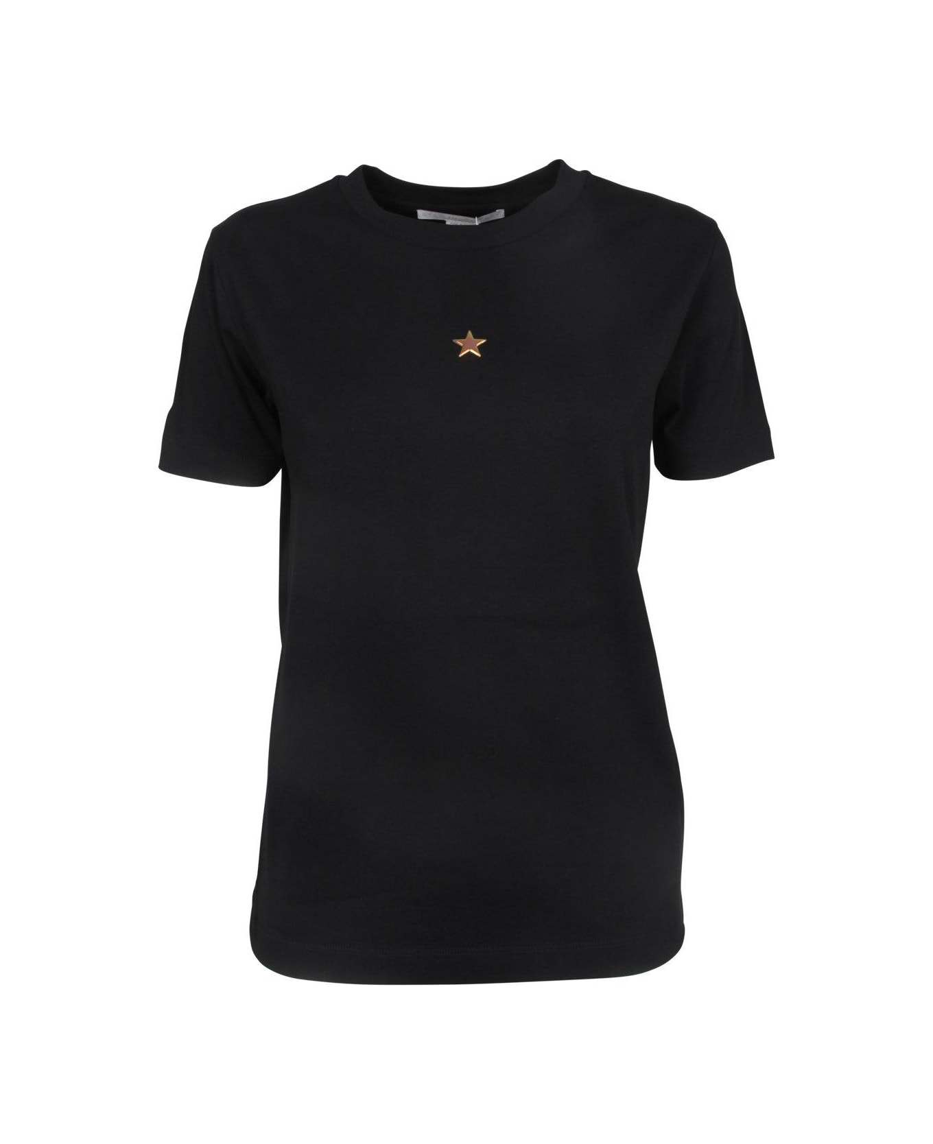Stella McCartney Star Embellished Straight Hem T-shirt - Nero