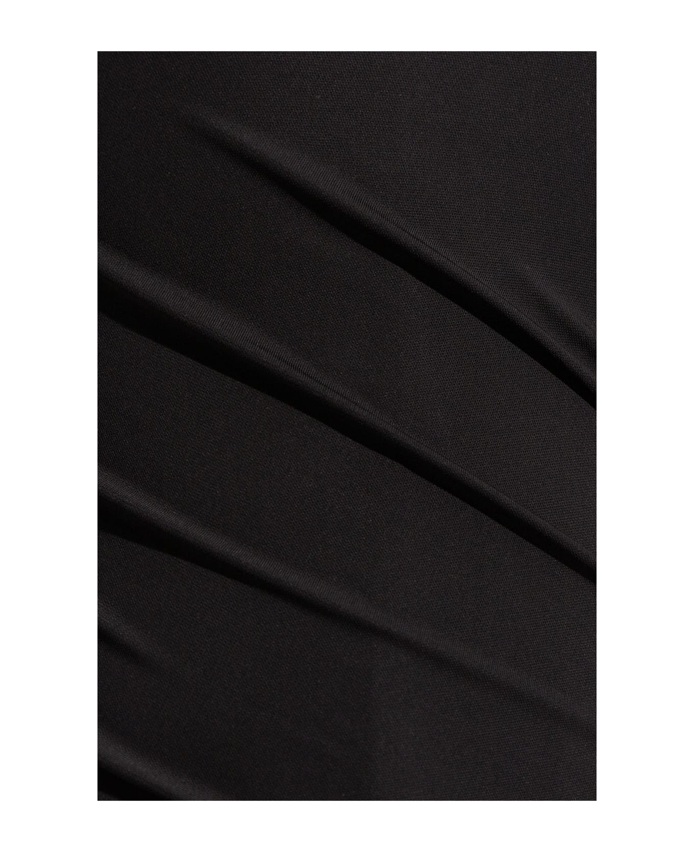 Versace Top With Exposed Shoulders - Black