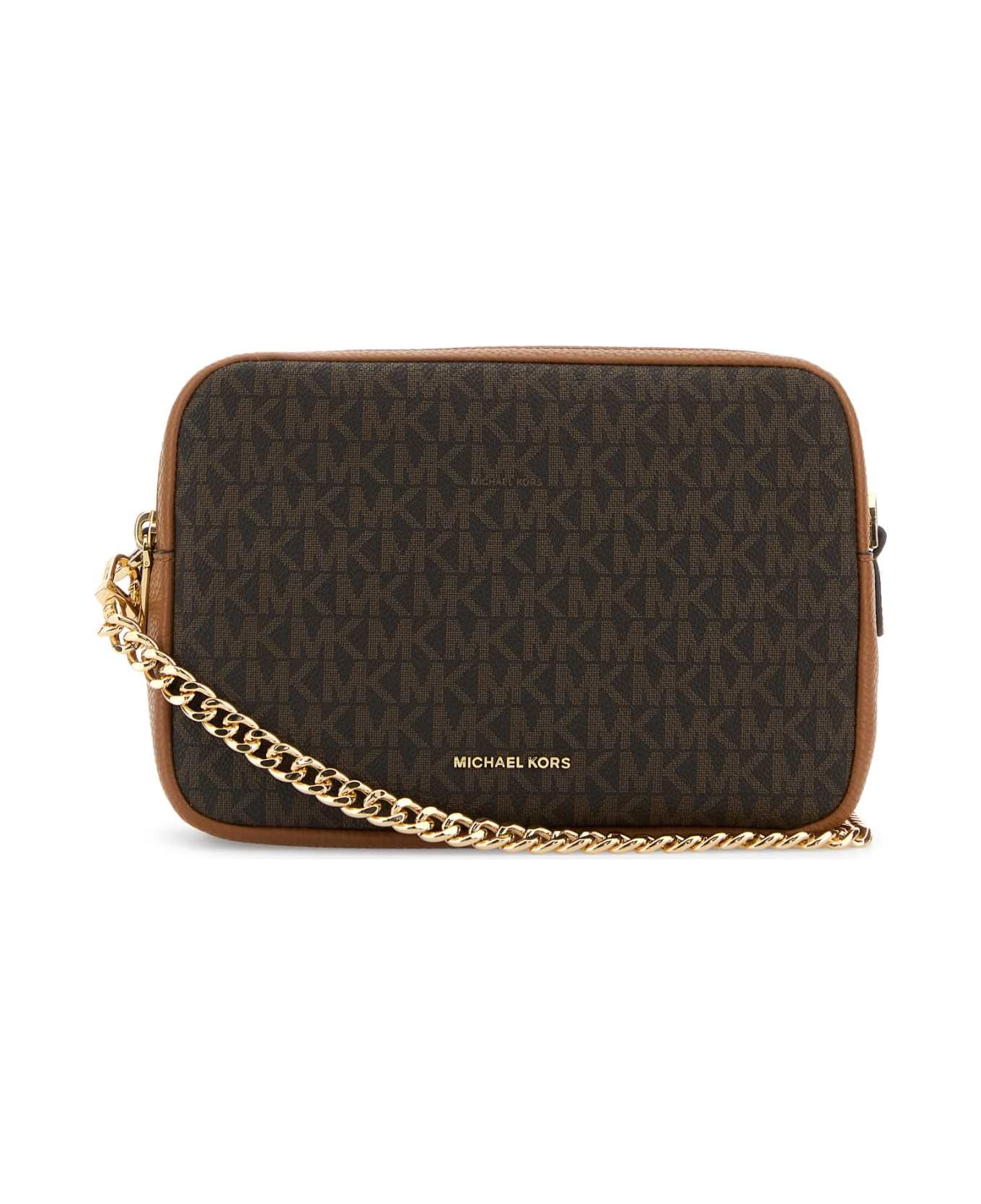 Michael Kors Printed Canvas Bryant Crossbody Bag - BRN/ACORN