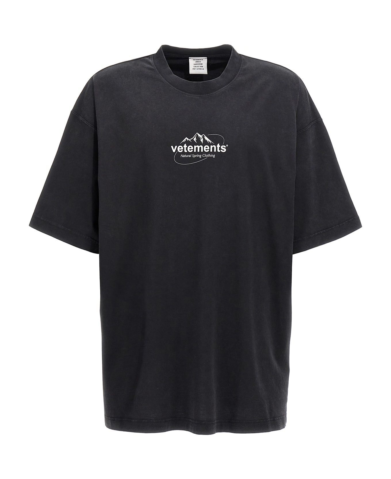 VETEMENTS 'spring Logo' T-shirt - Black  