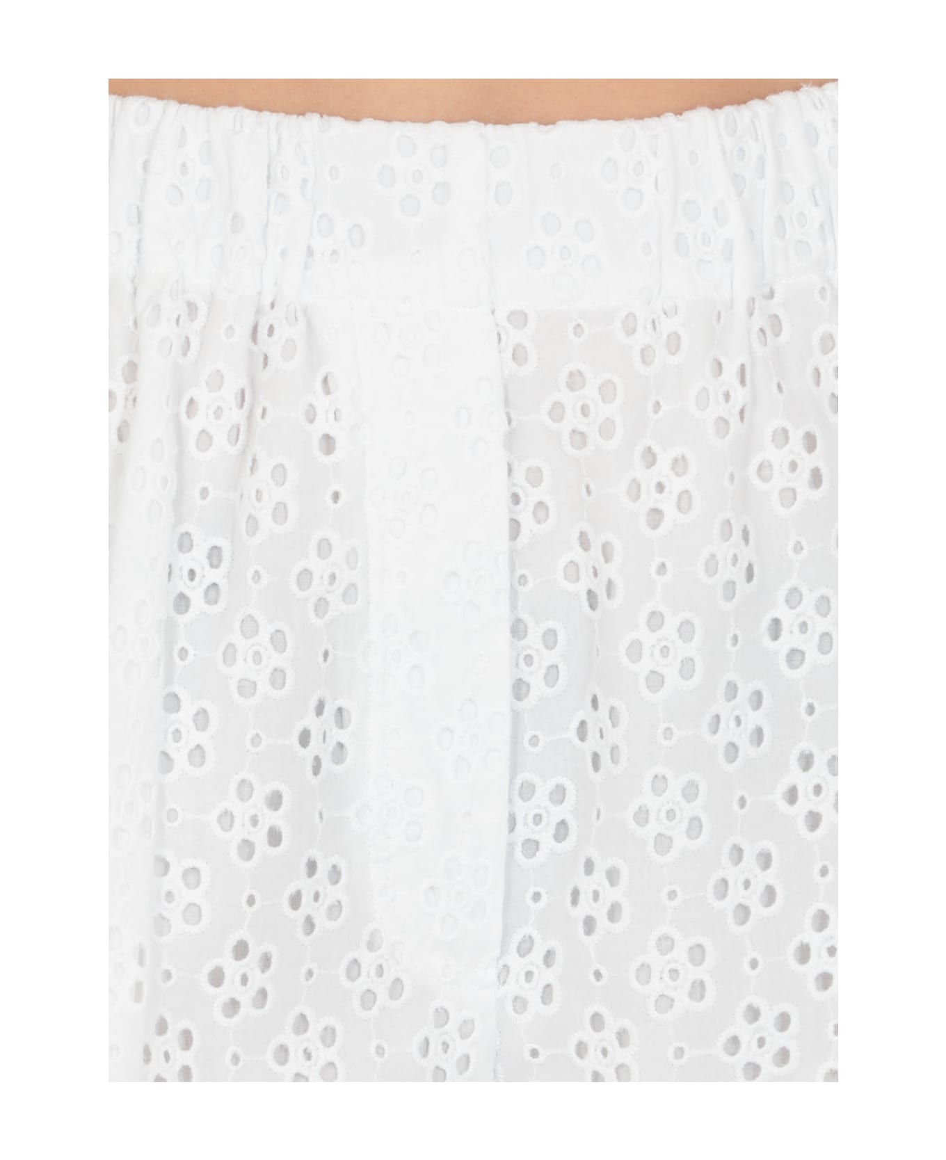 Kenzo Broderie Anglaise Shorts - White