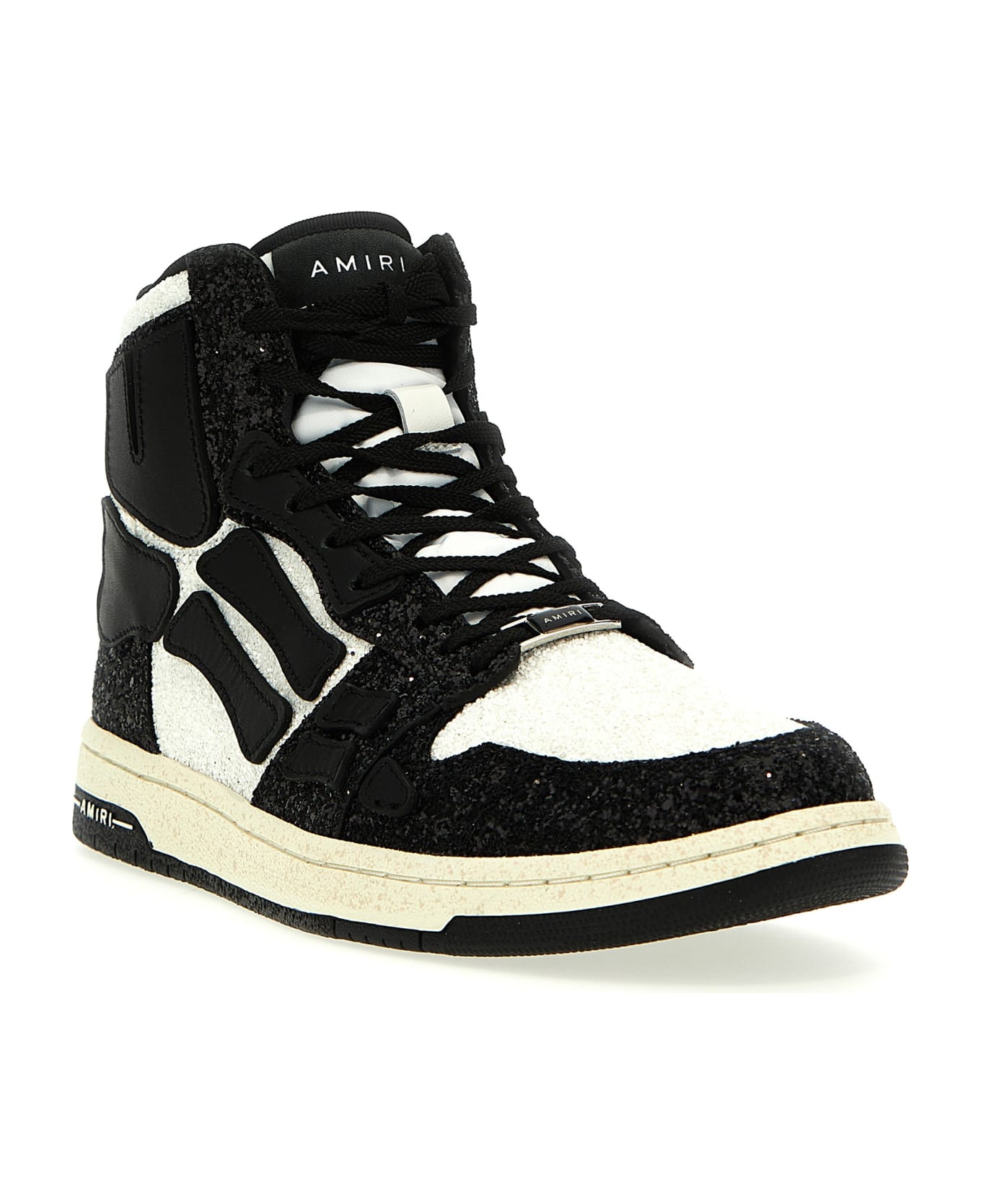 AMIRI 'glittered Skel' Sneakers - Black  