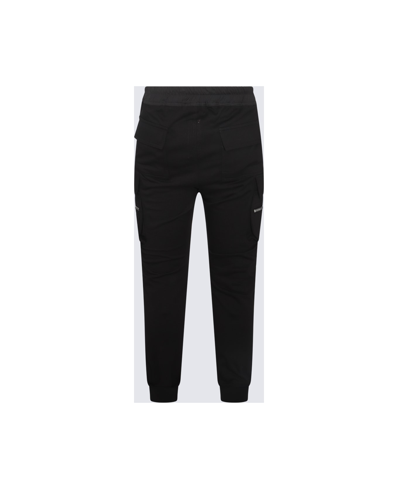 Rick Owens Black Cotton Pants - BLACK