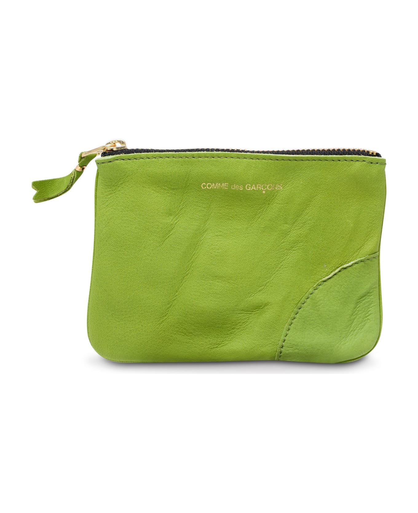 Comme des Garçons Wallet Green Leather Card Holder - Green