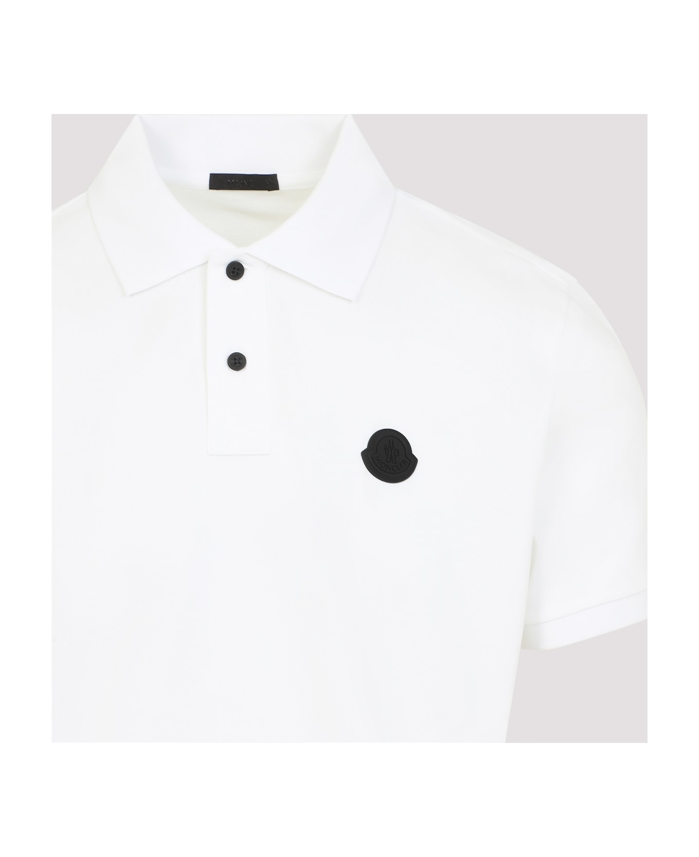 Moncler Short Sleeves Polo - White