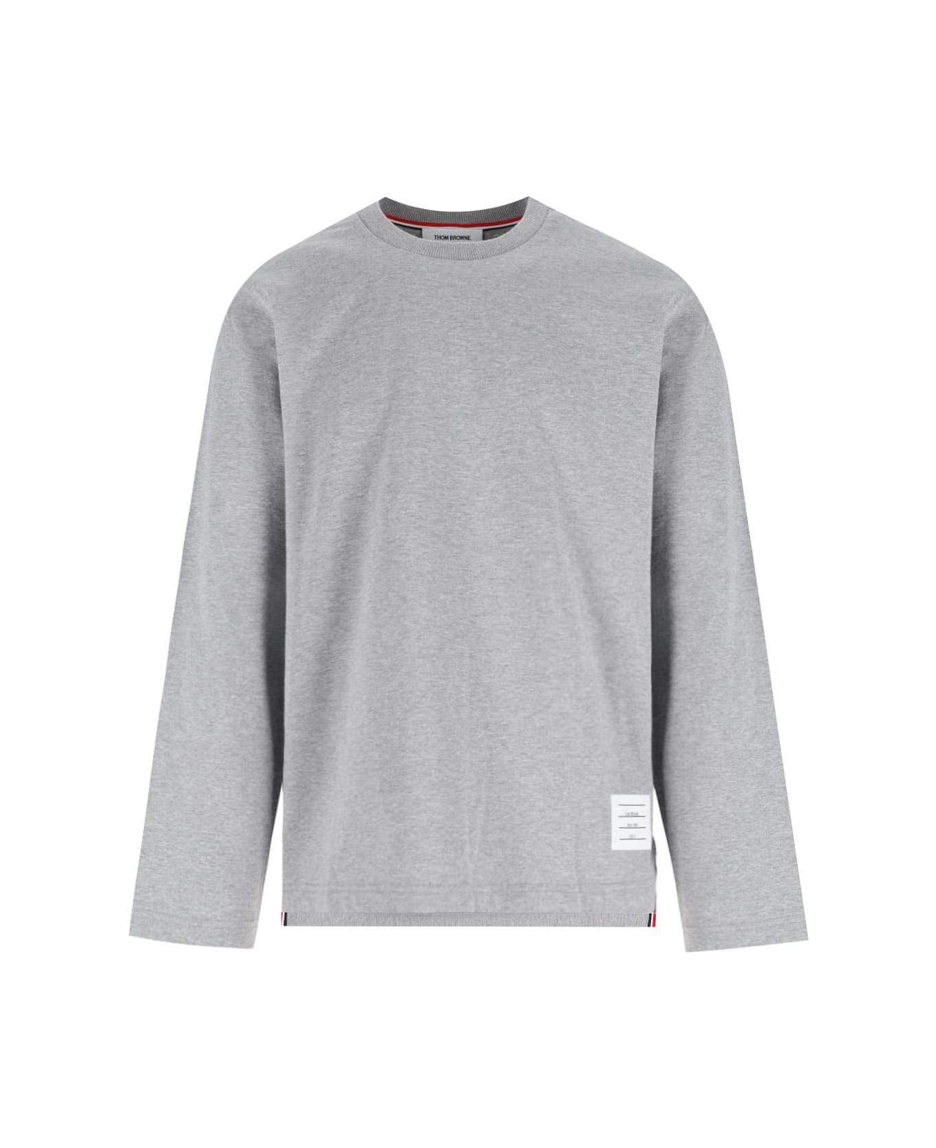 Thom Browne Logo T-shirt - Gray