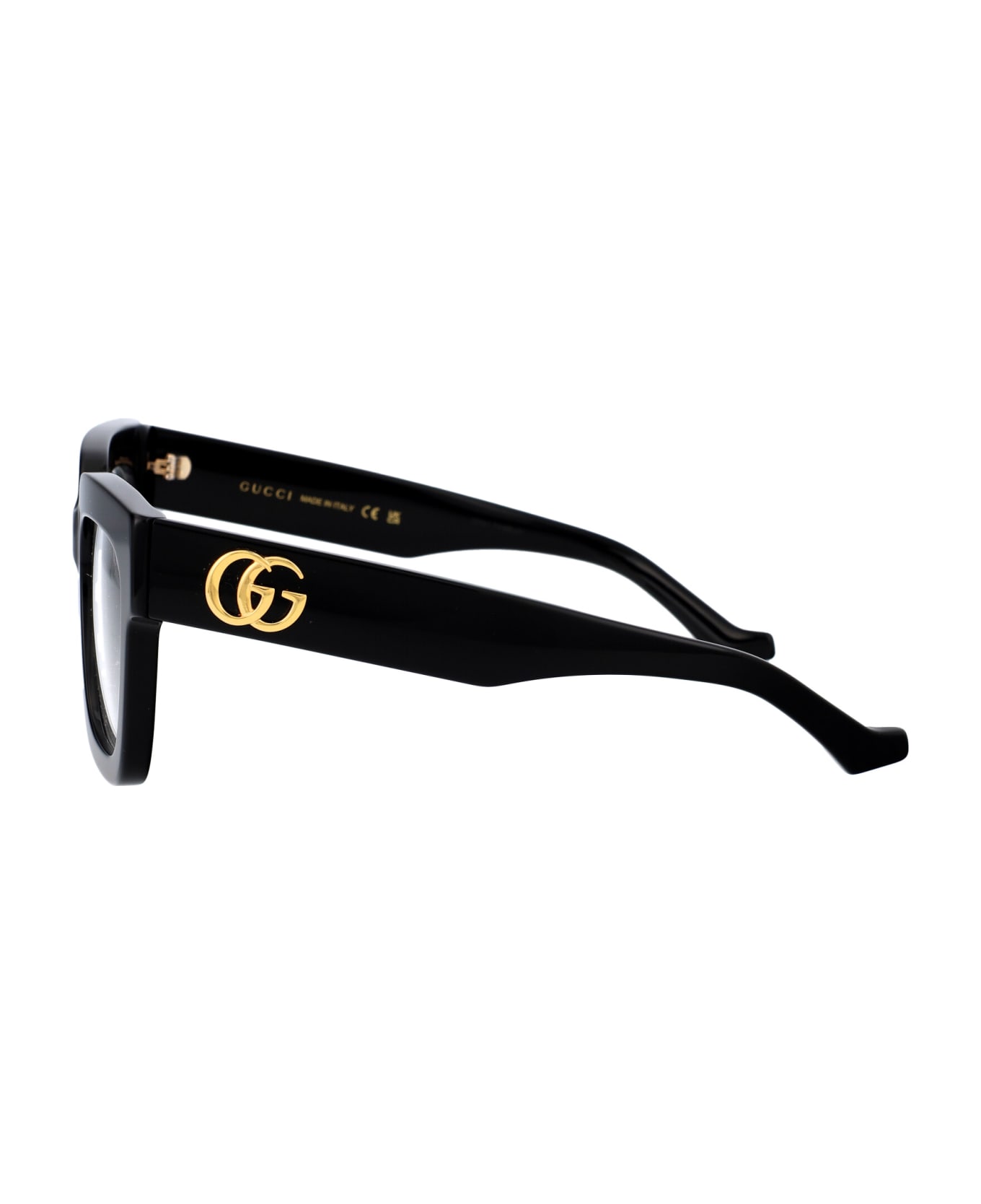 Gucci Eyewear Gg1549o Glasses - 001 BLACK BLACK TRANSPARENT