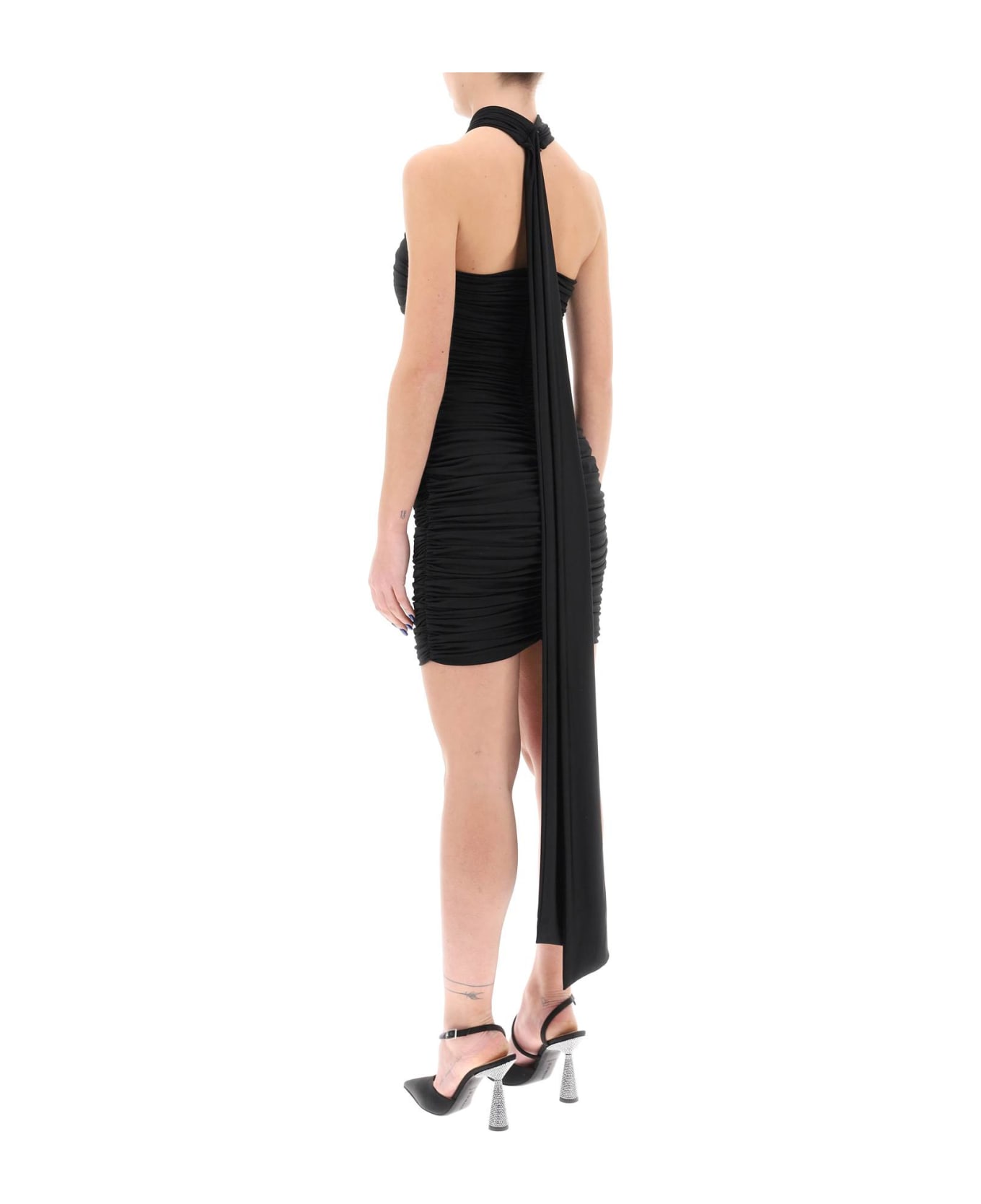 Giuseppe di Morabito Mini Dress With Diamanté Applique - BLACK (Black) ワンピース＆ドレス