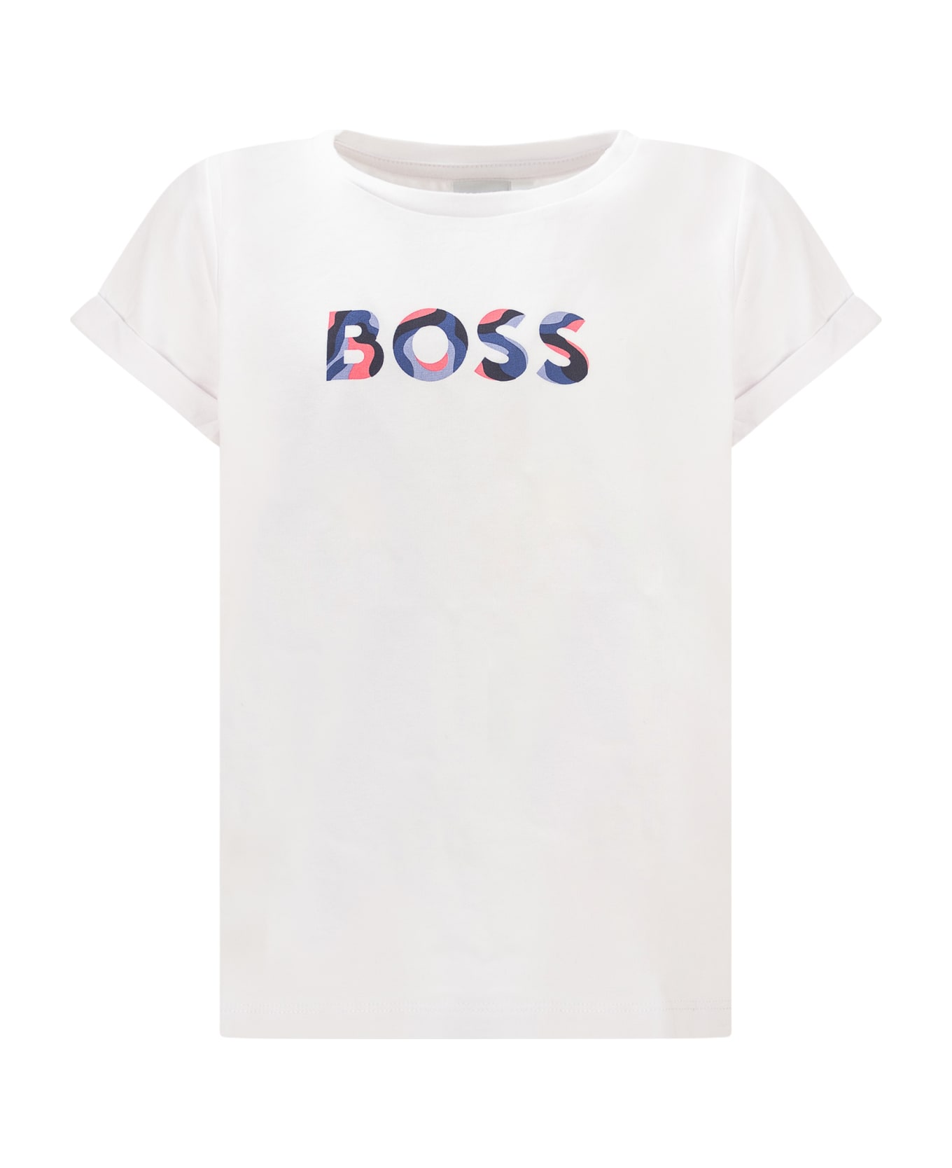 Hugo Boss T-shirt With Print - BIANCO