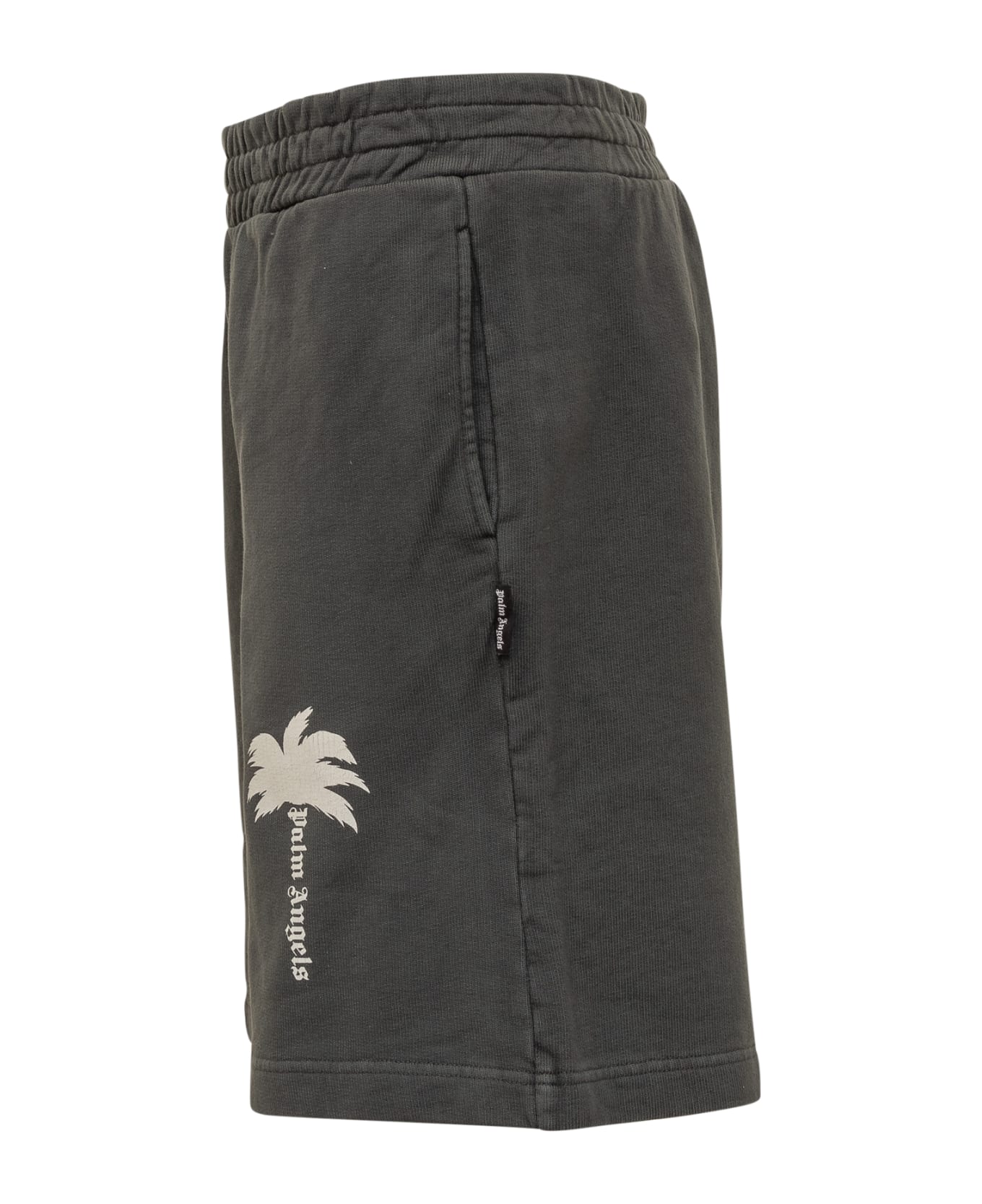 Palm Angels The Palm Bermuda Shorts - DARK GREY-OFF WHITE ショートパンツ