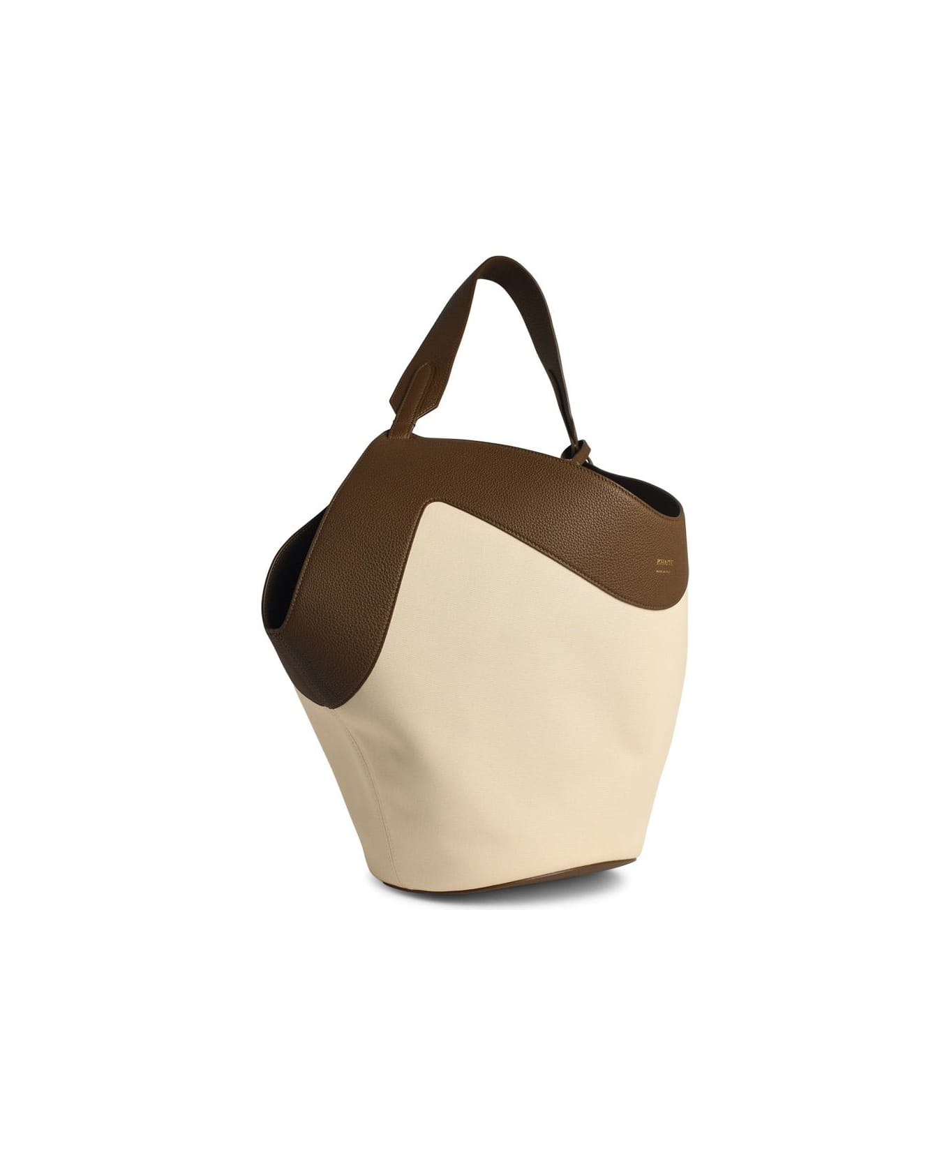 Khaite Lotus
 Cream Blend Tela Bag - Cream