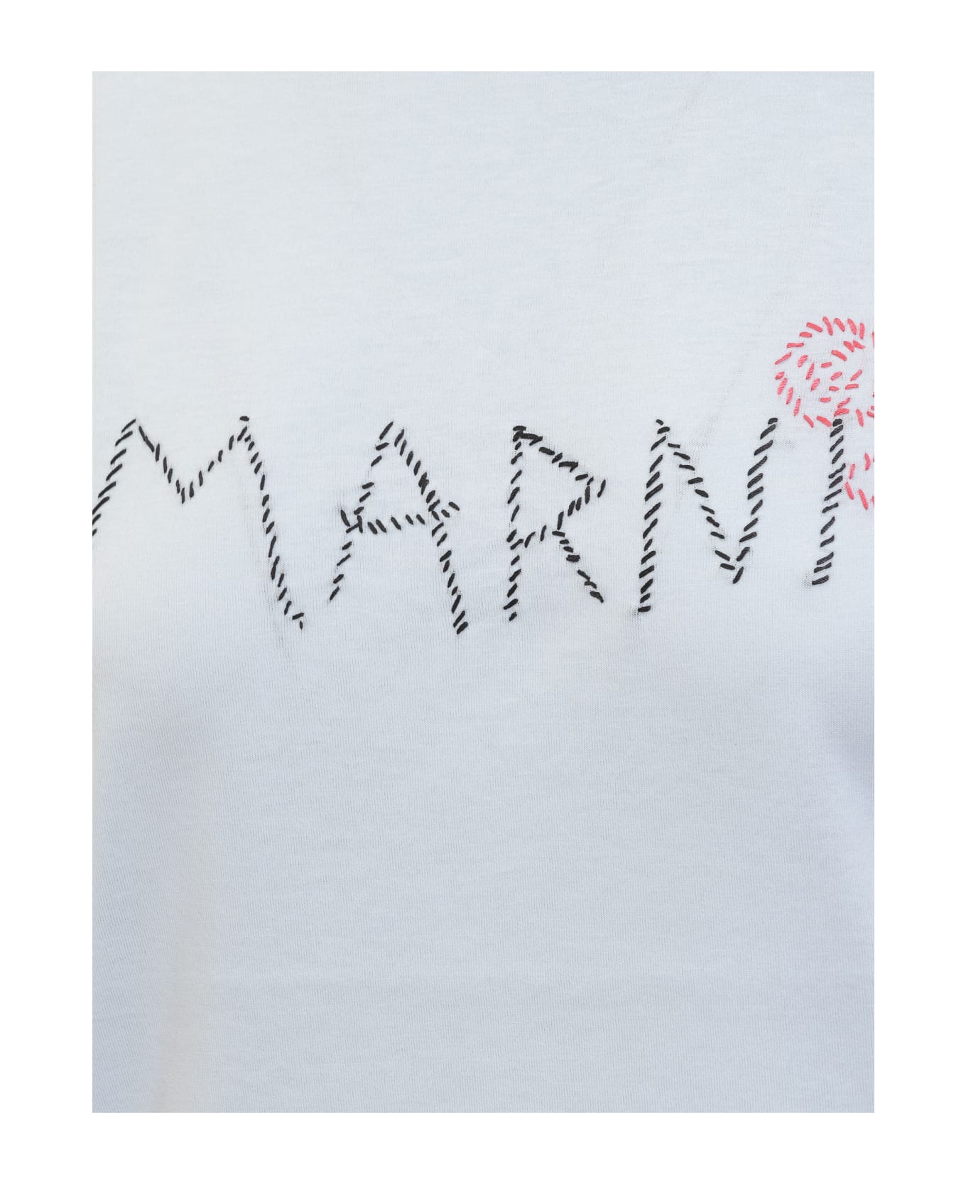 Marni T-shirt With Logo - LIGHT BLUE