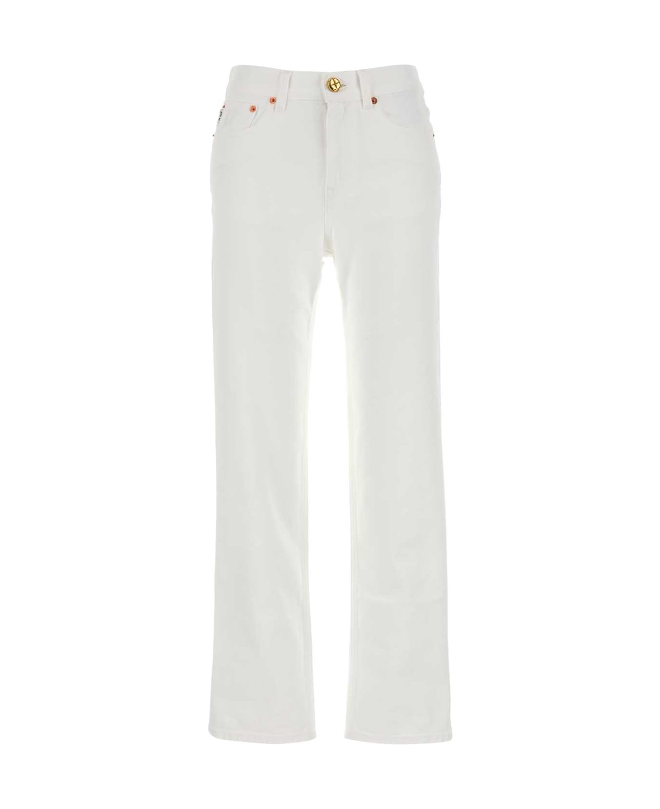 Blazé Milano White Denim Clapotis Jeans - CREAM