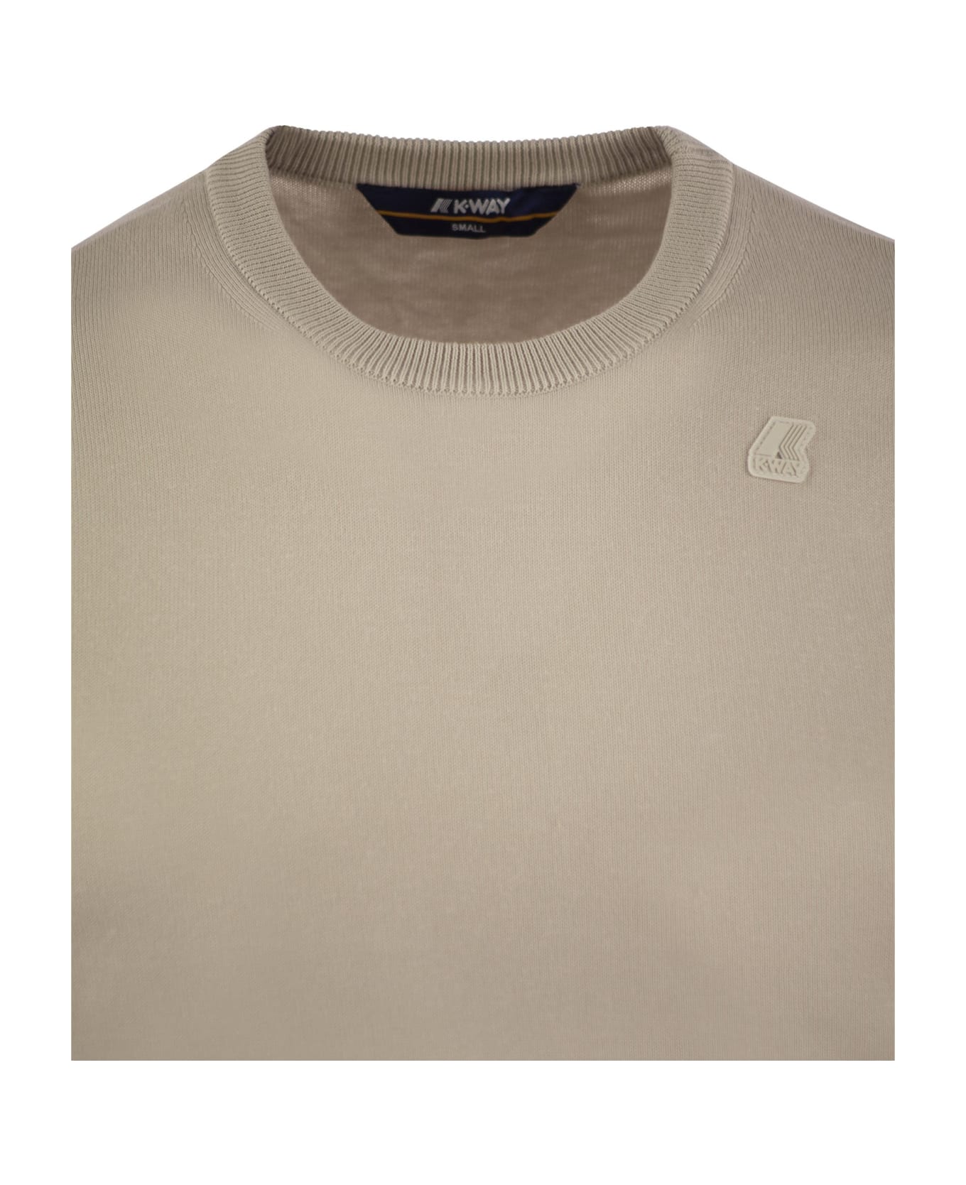 K-Way Sebastien - Crewneck Cotton Sweatshirt - Beige