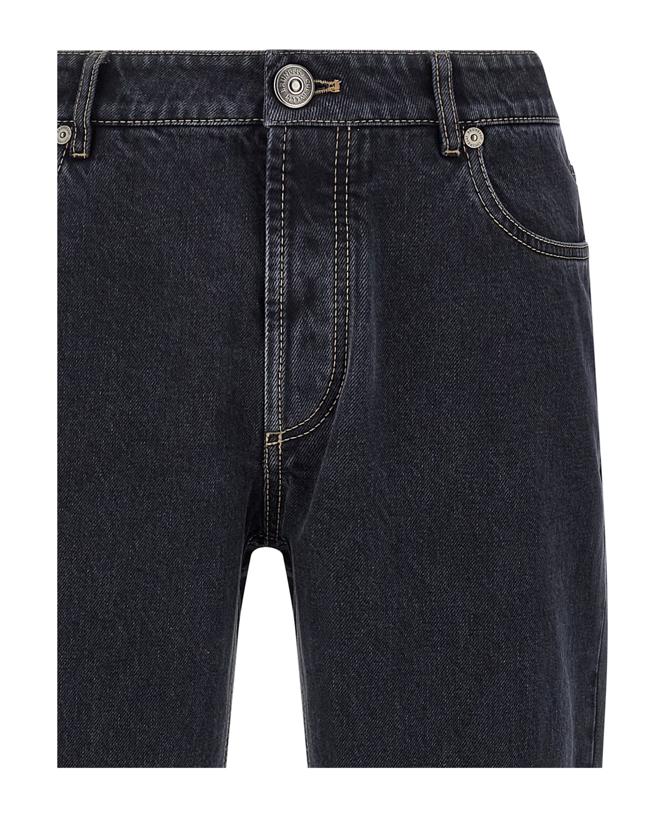 Brunello Cucinelli Garment-dyed Jeans - Gray