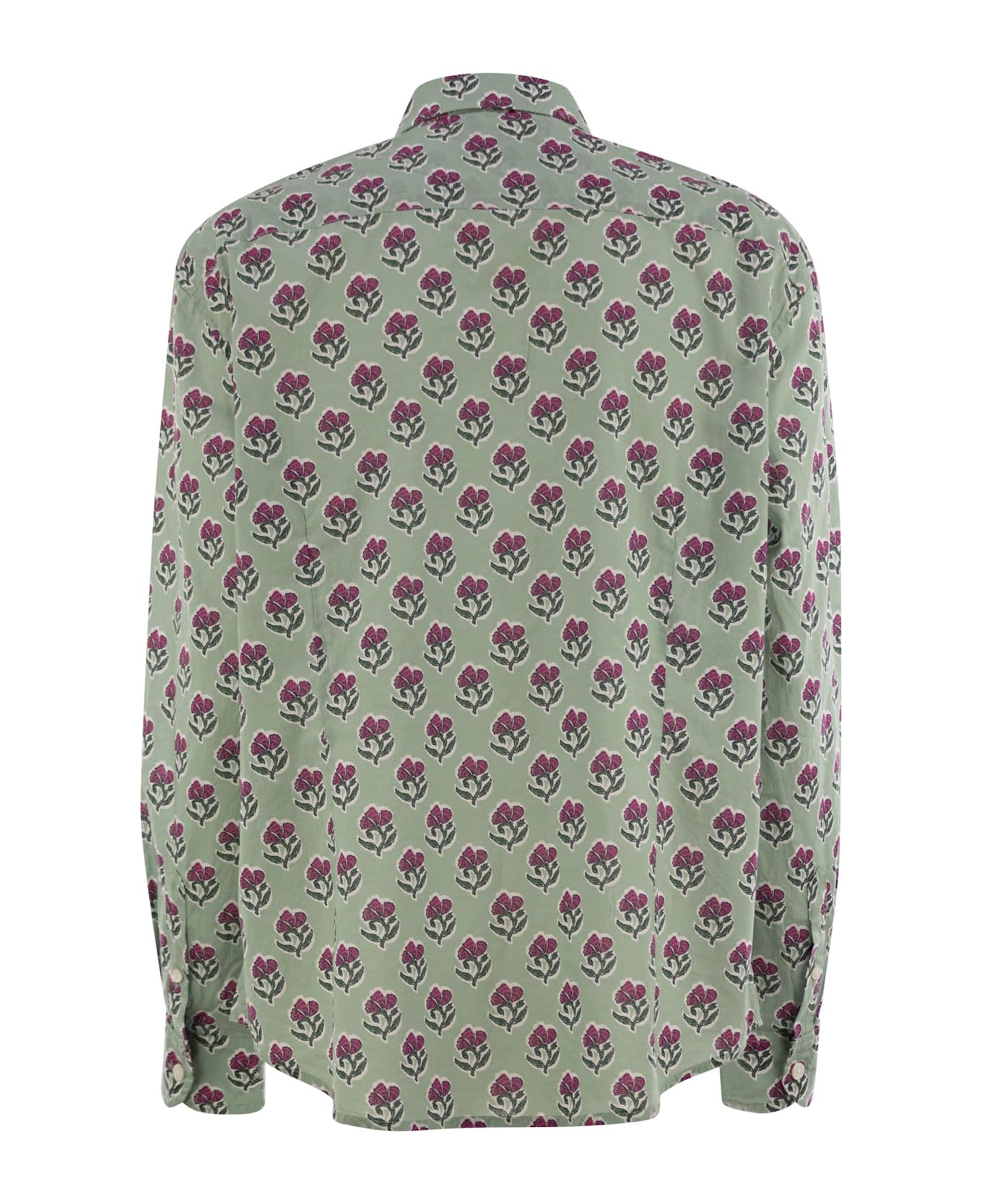 MC2 Saint Barth Meredith - Cotton Shirt With Pattern - Green