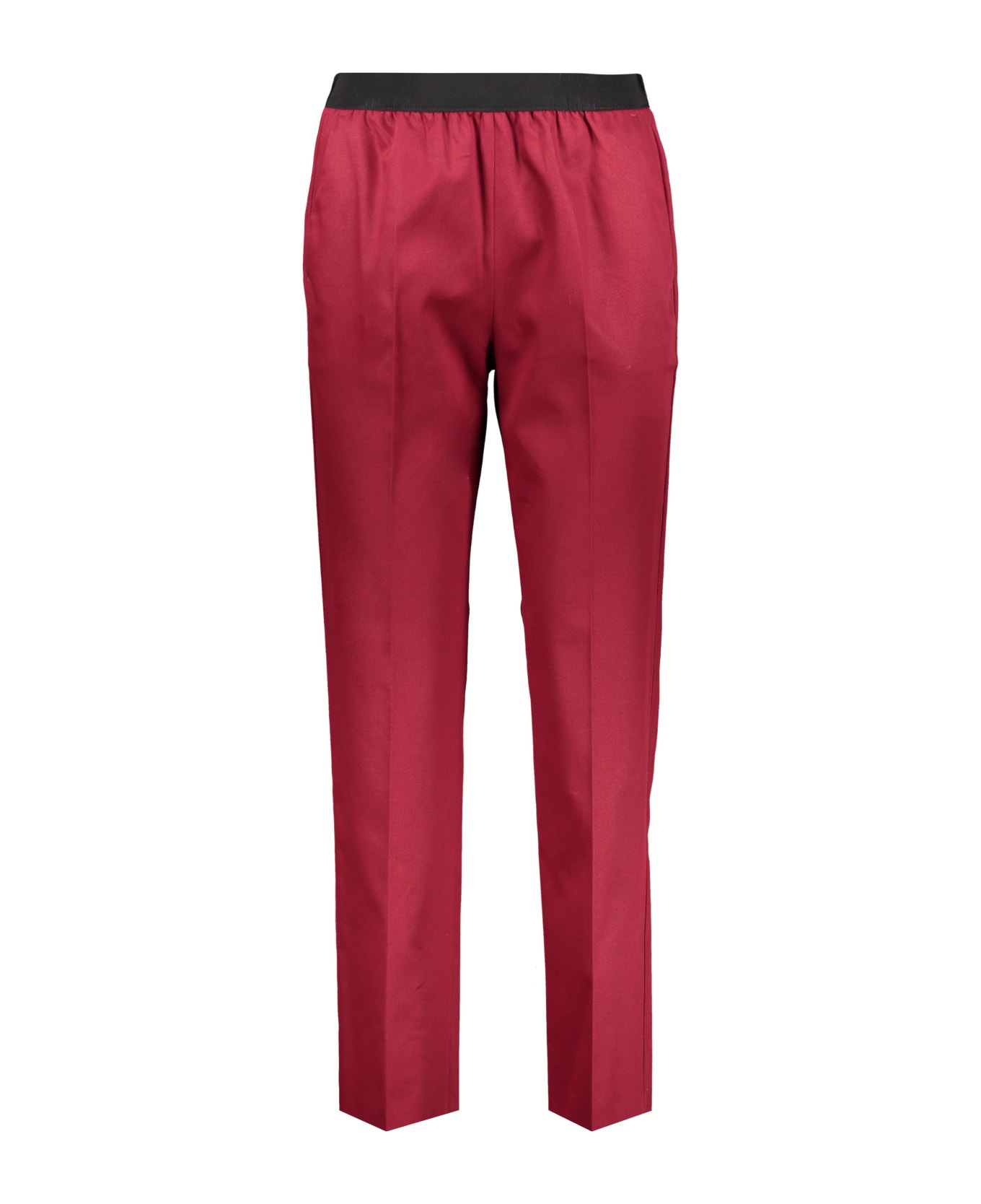 Agnona Cotton Trousers - red