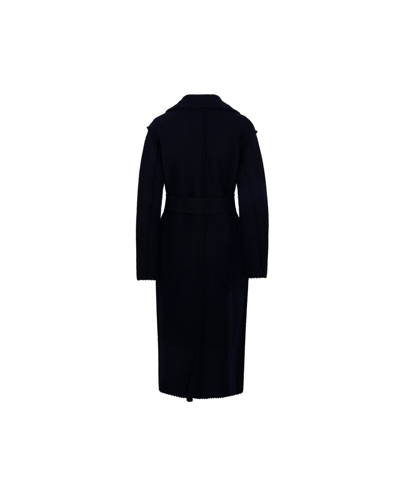 コート MAX MARA MIDNIGHT BLUE WOOL BLEND JENE COAT Max Mara Midnight Blue Wool Blend Jene Coat – LOZURI®