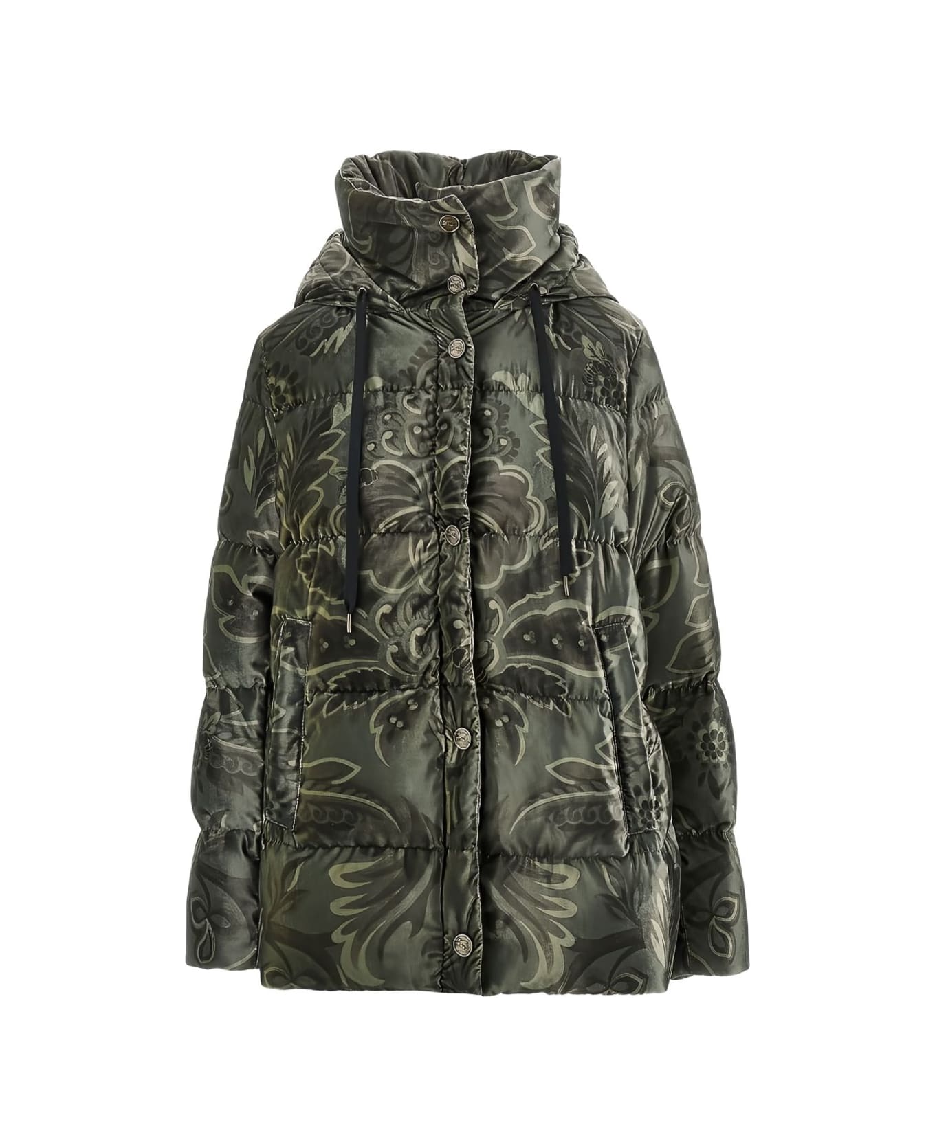 Etro Patterned Hooded Jacket - Green