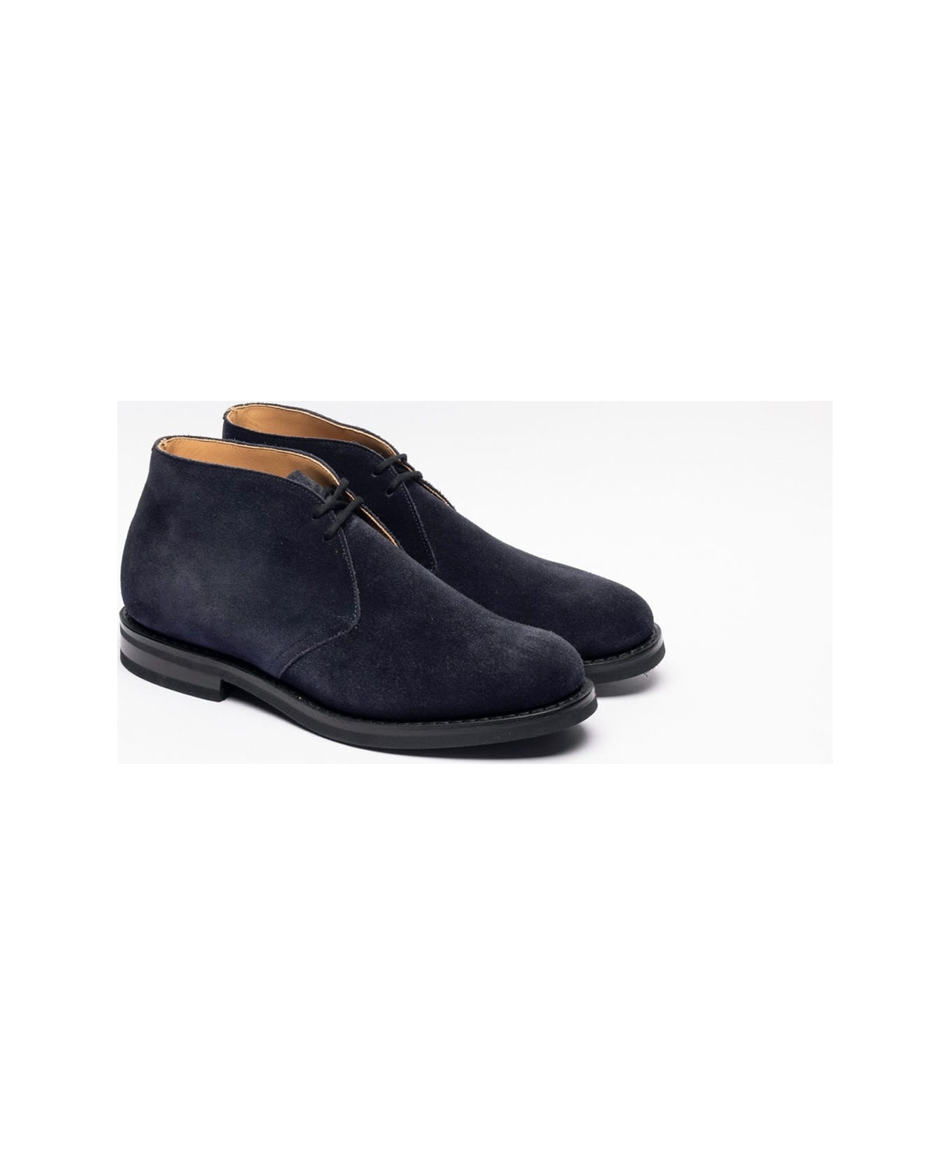 Church's Ryder 3 Lw Navy Castoro Suede Chukka Boot - Blu