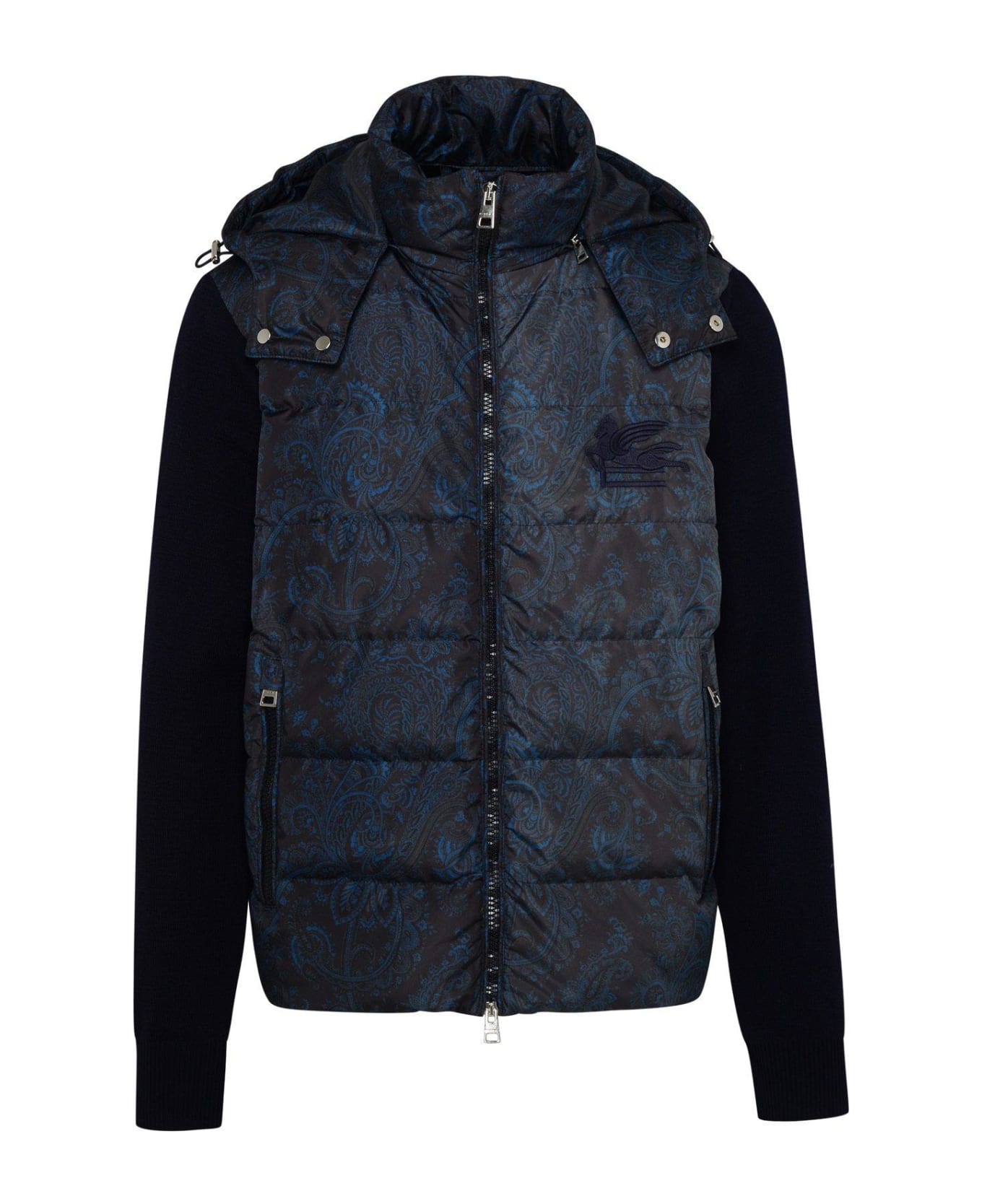 Etro Paisley-printed Zipped Padded Hooded Jacket