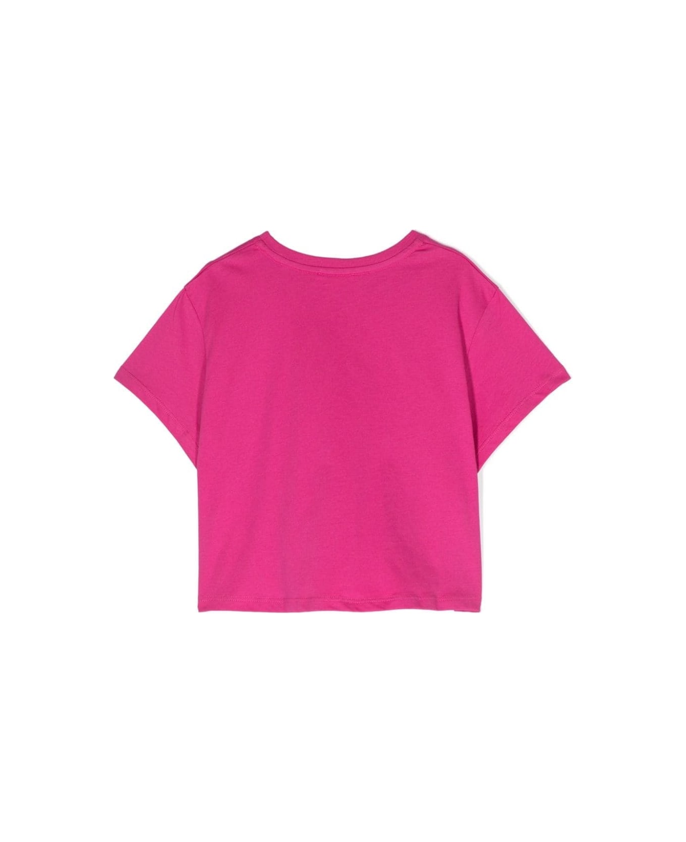 Chloé Fuchsia T-shirt With Logo - Pink