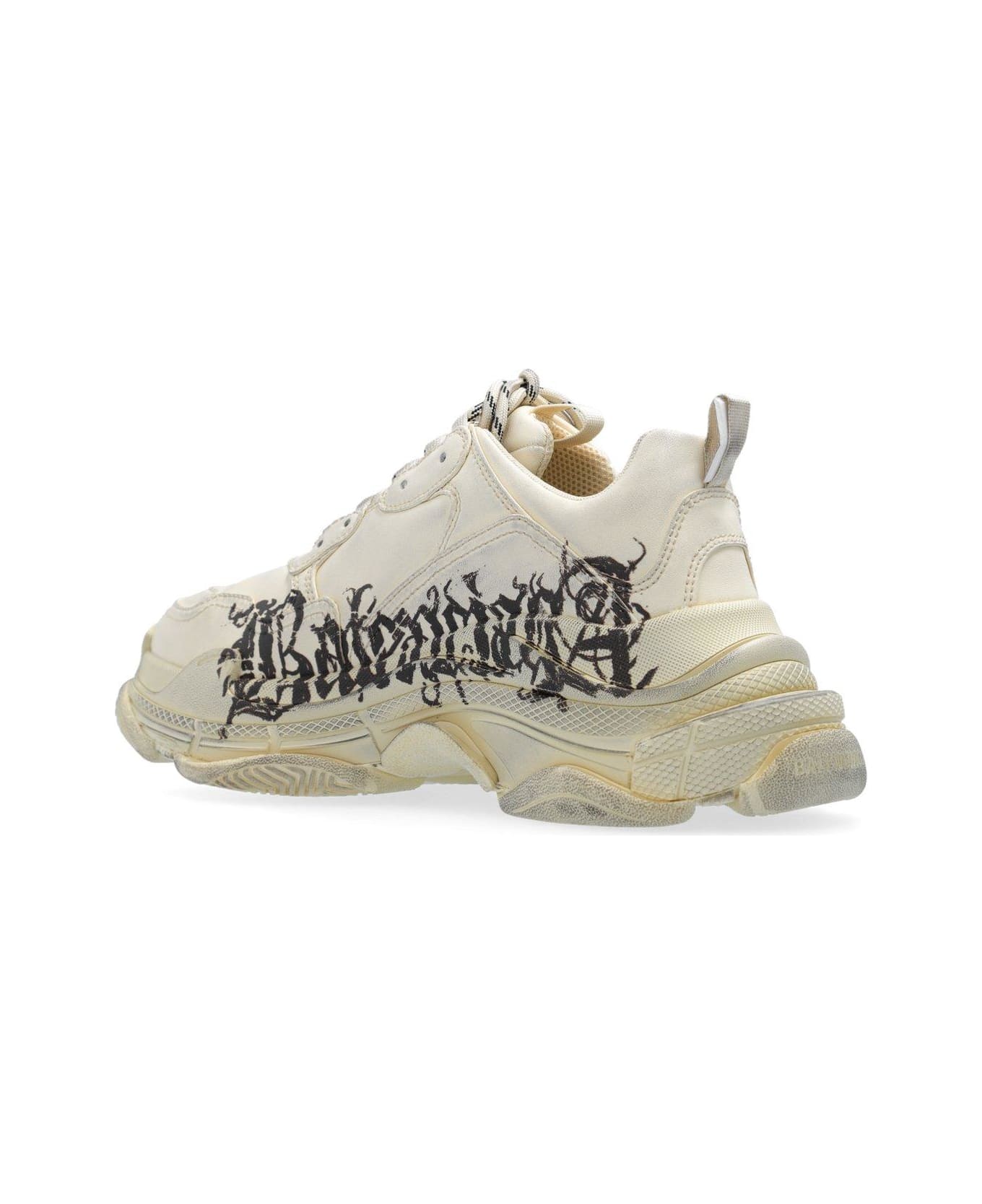 Balenciaga Triples Lace-up Sneakers - White スニーカー