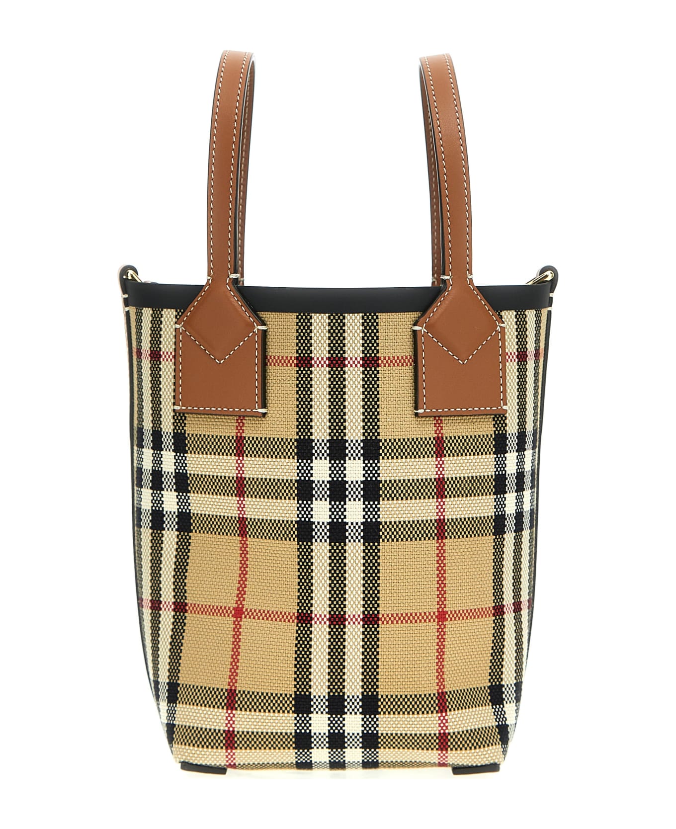 Burberry 'london Mini' Shopping Bag - Beige