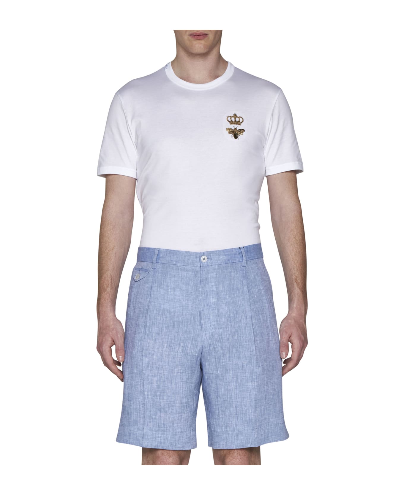 Dolce & Gabbana Linen Shorts - Carta da zucchero ショートパンツ