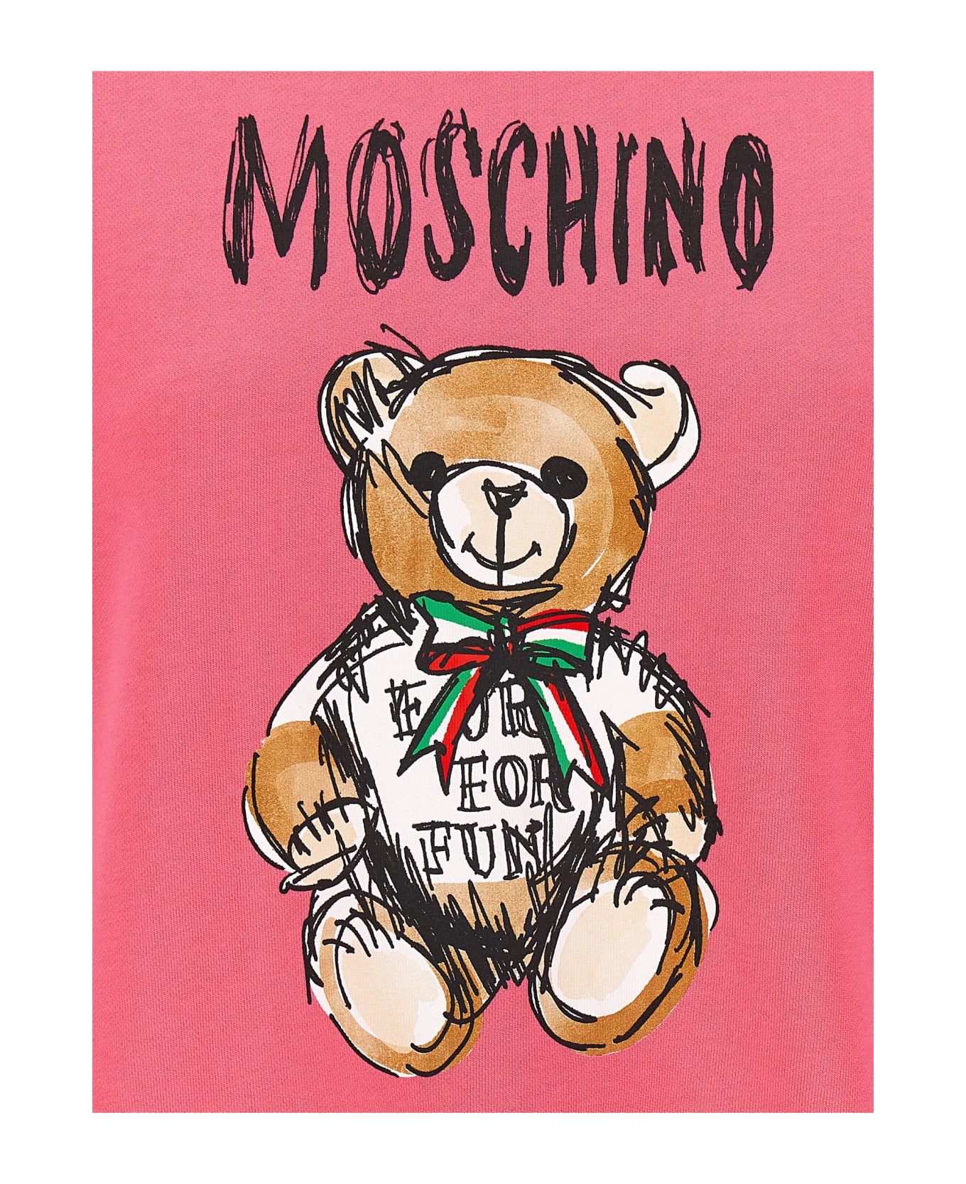 Moschino 'teddy Bear' Sweatshirt - Fuchsia フリース