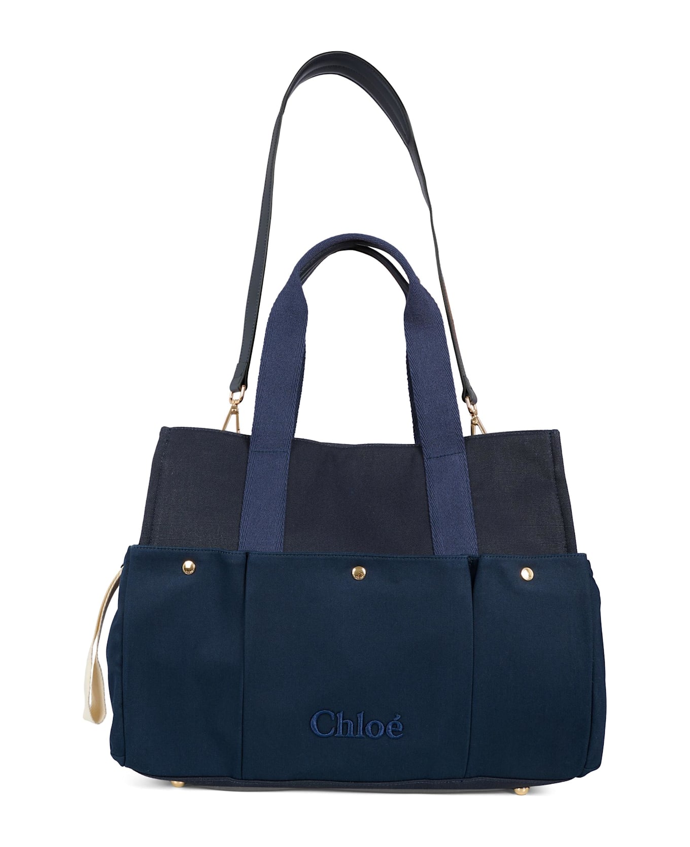 Chloé Blue Changing Bag For Babykids With Logo - Blue