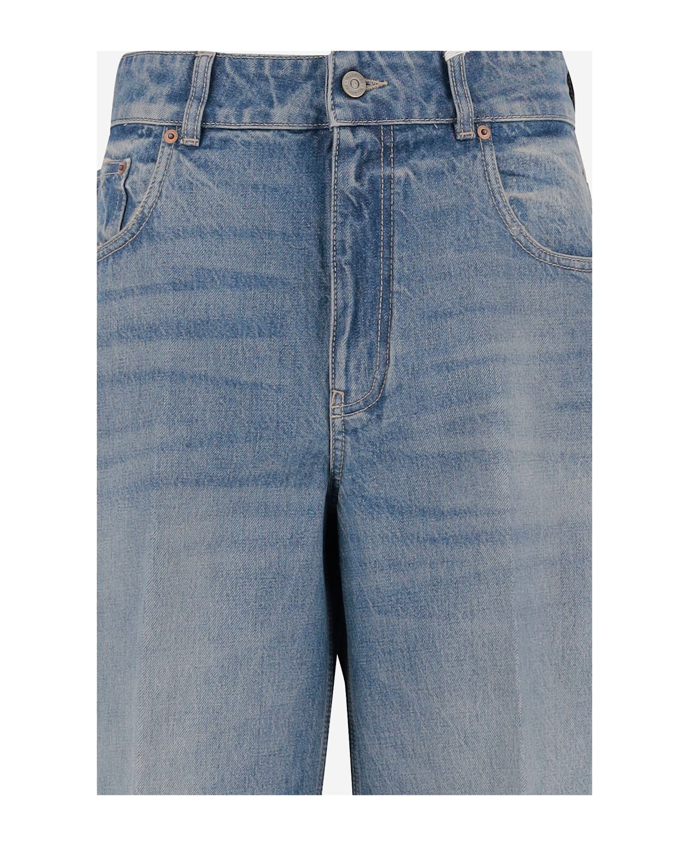 Valentino Cotton Denim Jeans - Denim