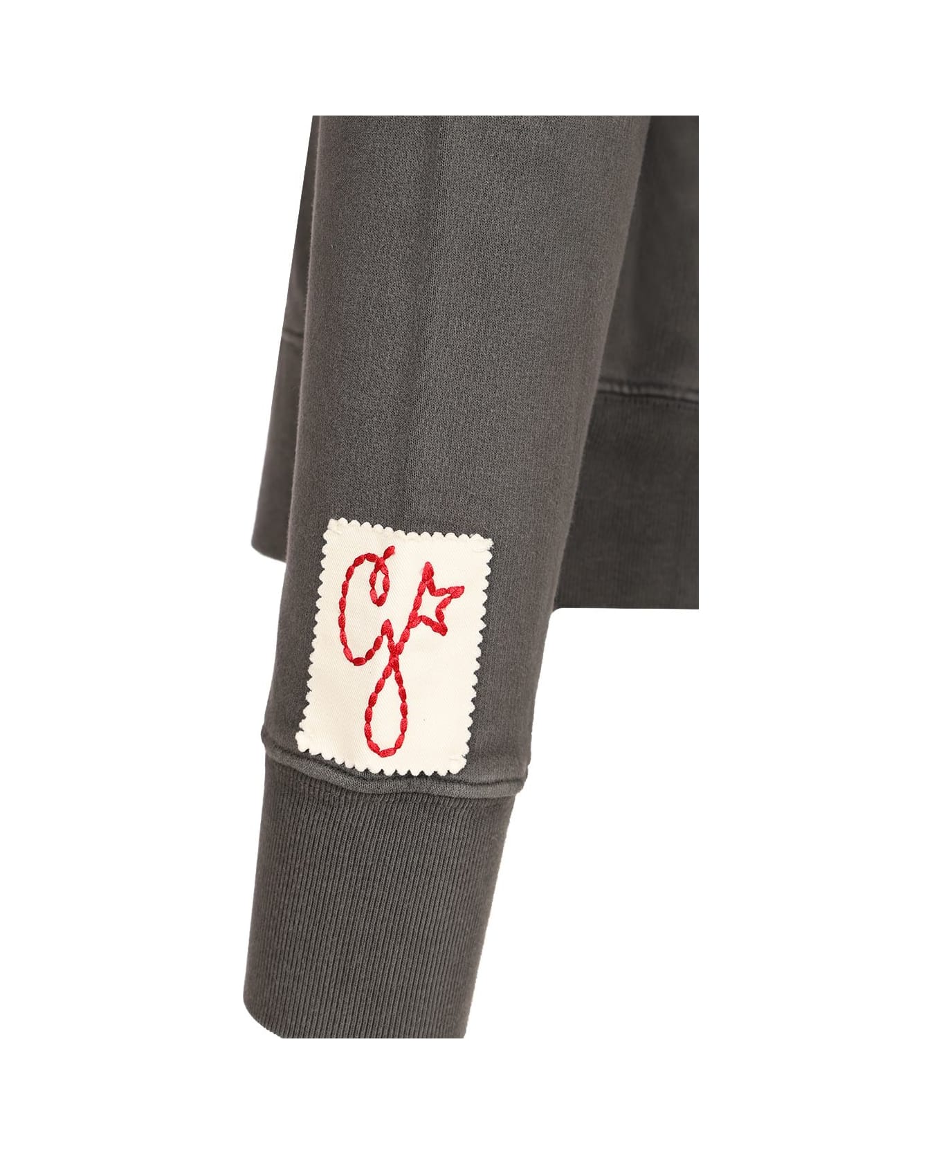 Golden Goose Cotton Jersey Sweatshirt - ANTHRACITE