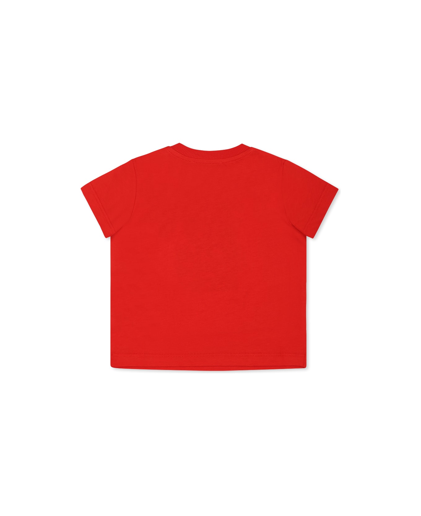 Moschino Red T-shirt For Babykids With Teddy Bear - Red