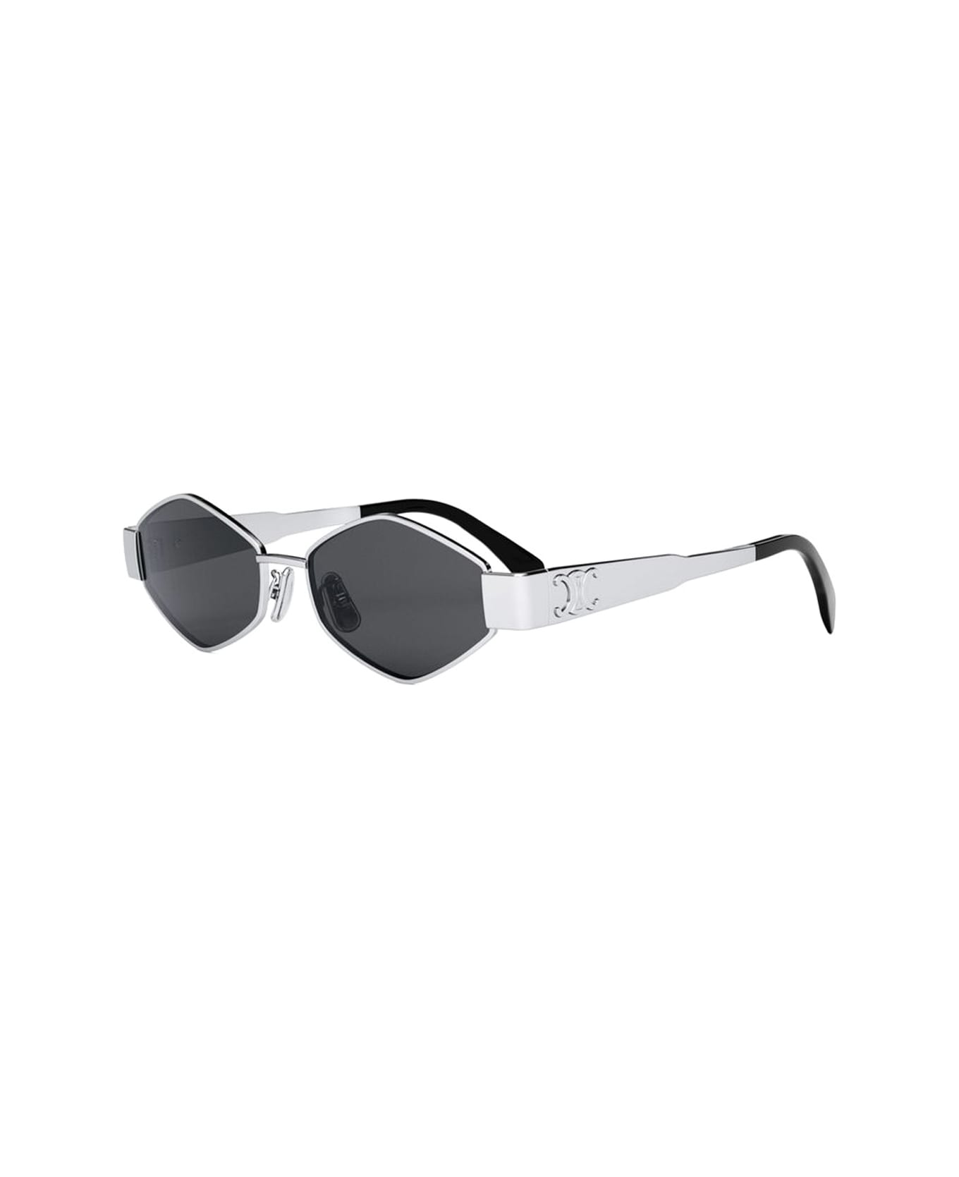 【送料&関税込】Celine Cl40254u 16a l Triomphe 16a Silve Buy Celine CL40254U 16A Metal Triomphe Silver Gray at best
