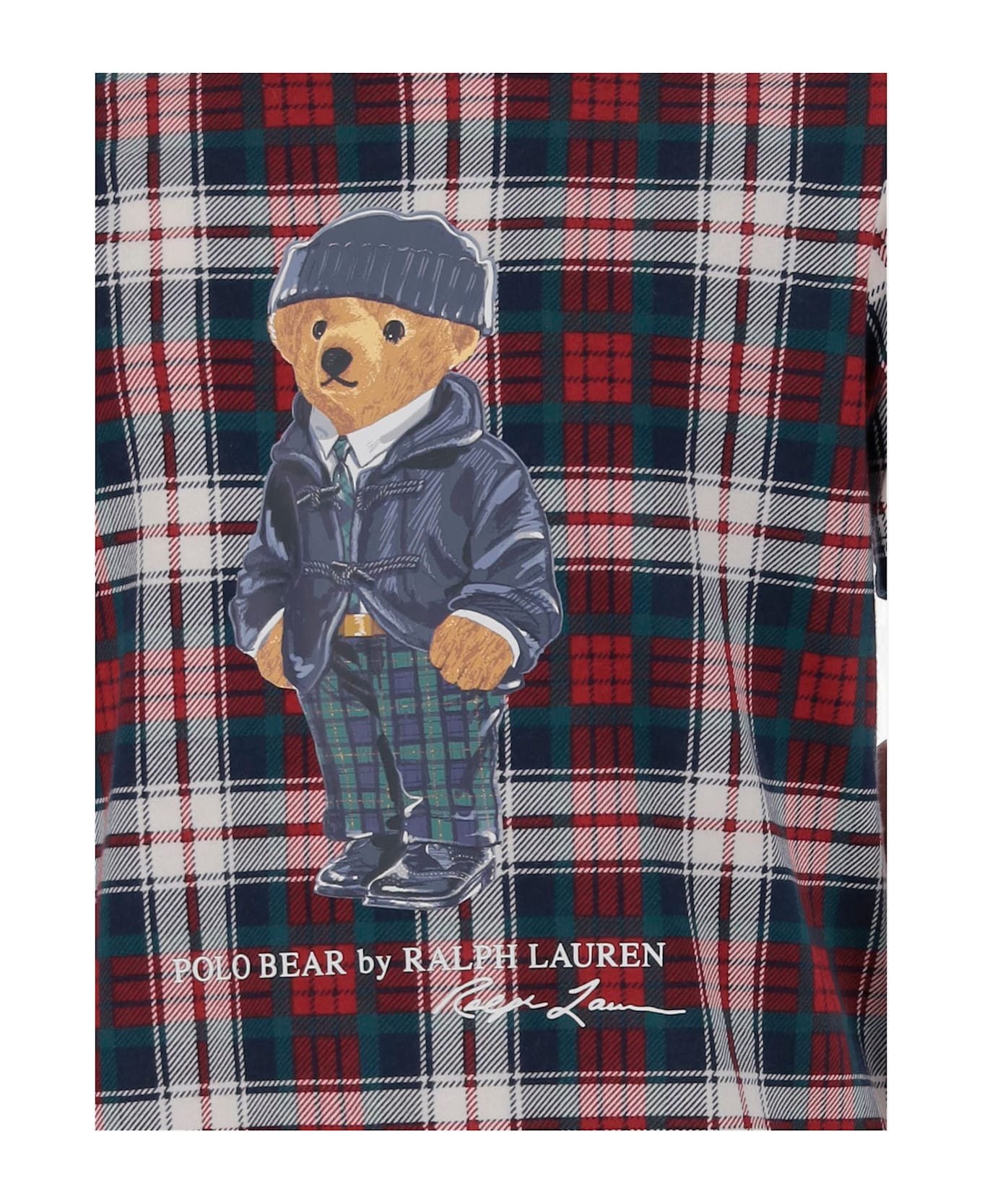 Polo Ralph Lauren Cotton T-shirt With Polo Bear Pattern - Red