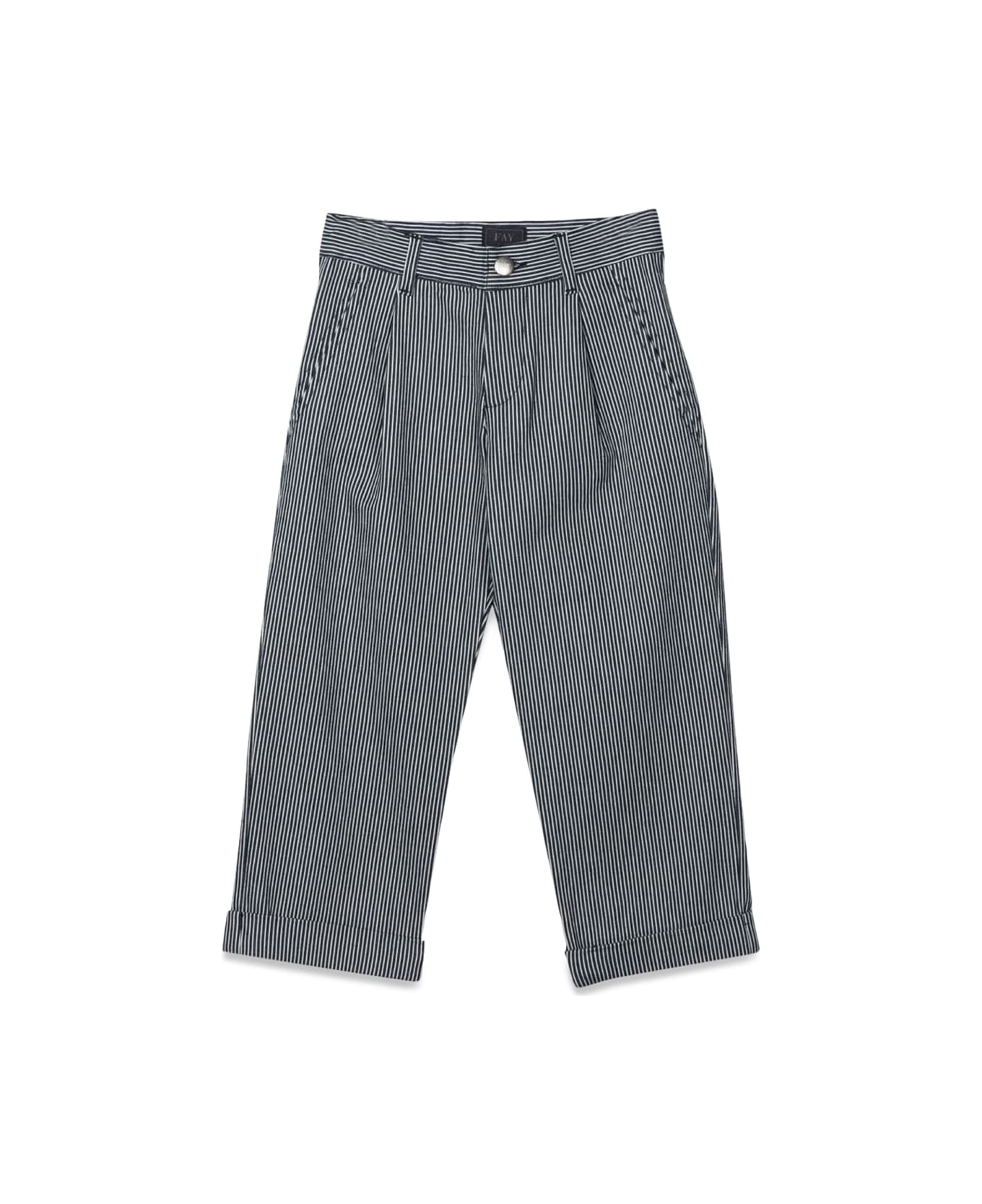 Fay Fabric Pants - BLUE