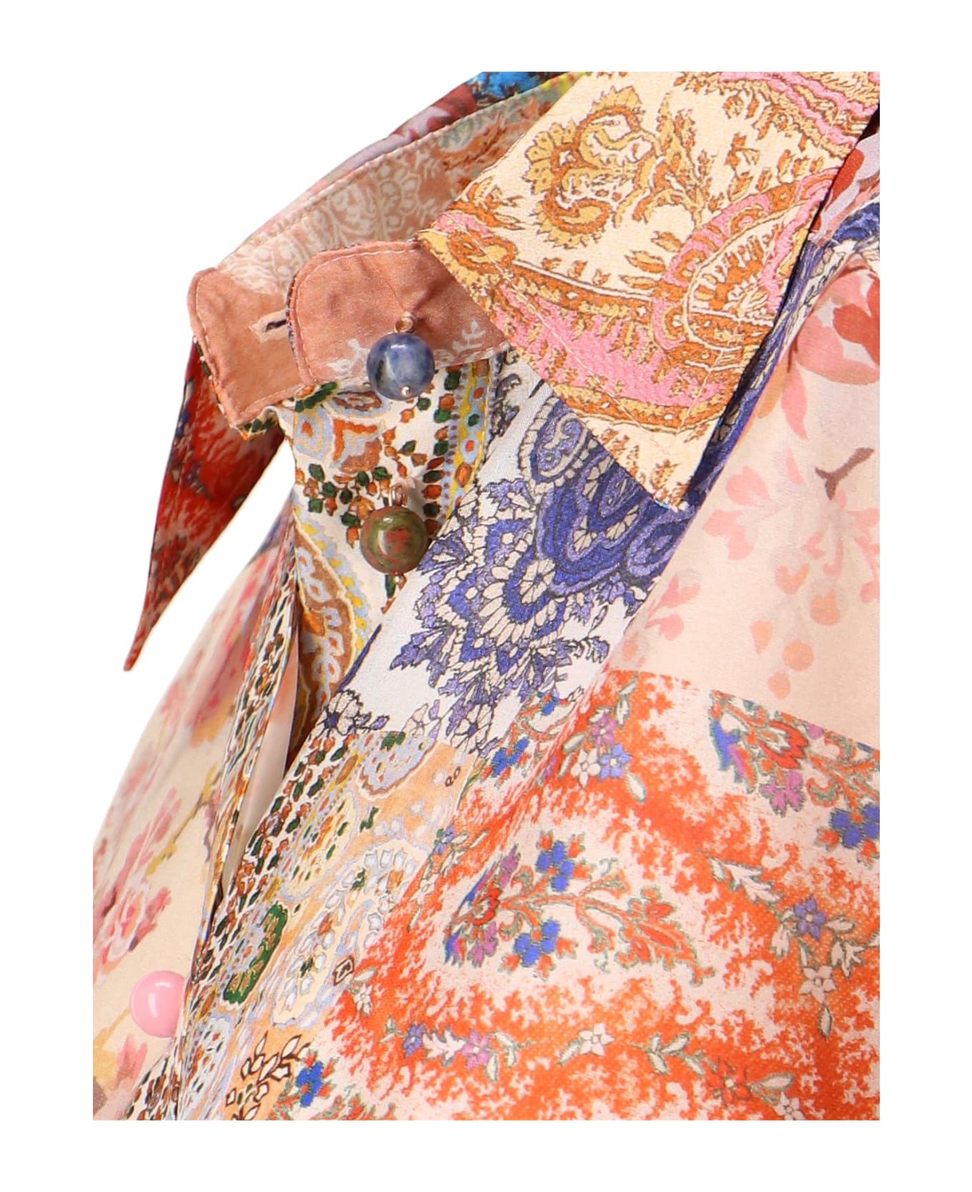 Zimmermann Devi Oversize Silk Shirt - Multicolour シャツ