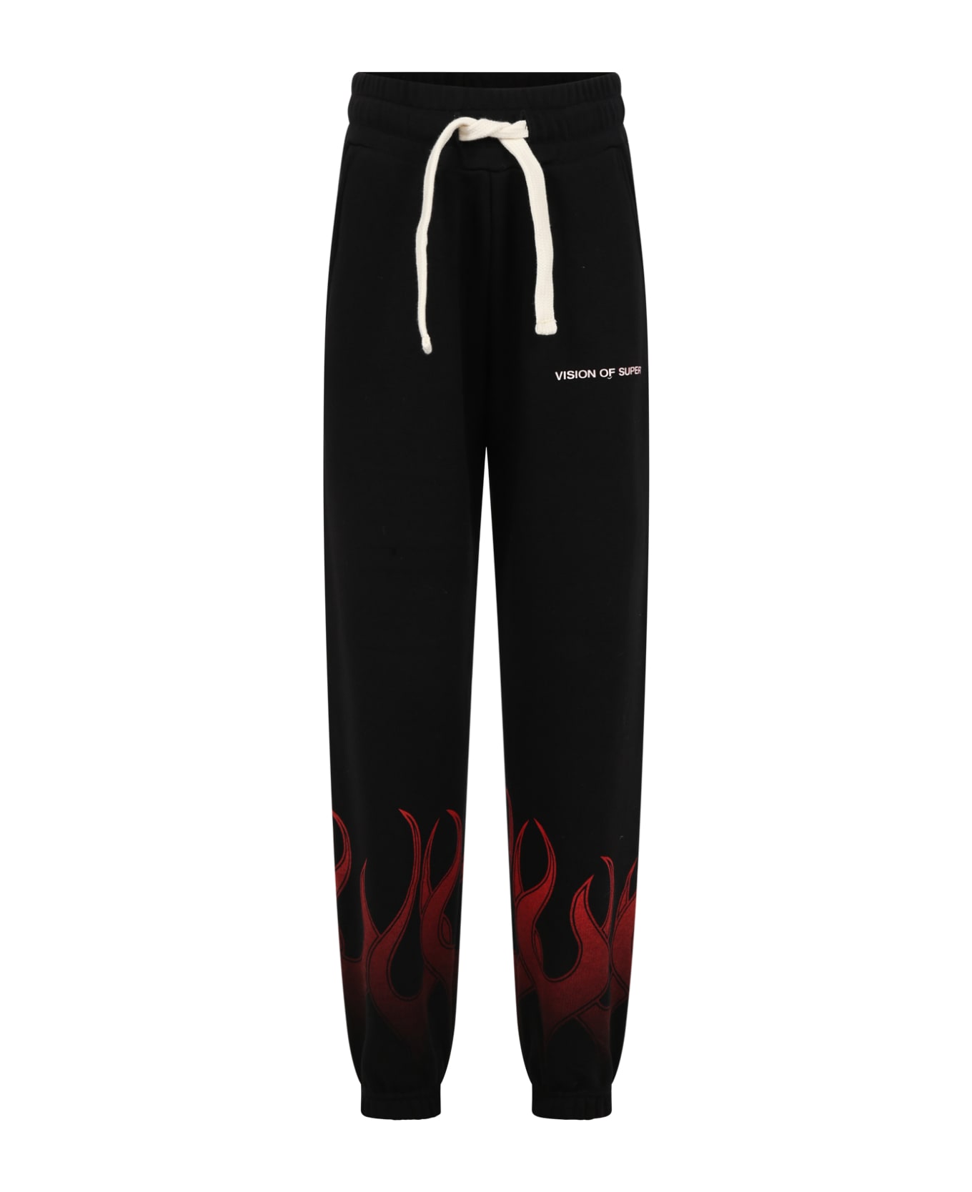 Vision of Super Casual Black Trouser For Boy With Logo - Black