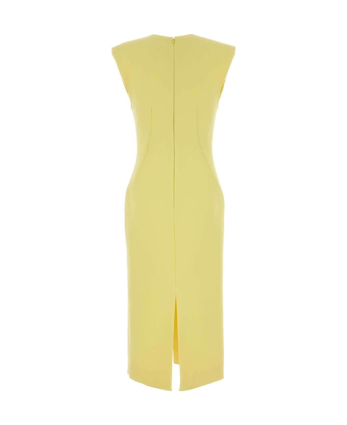 Givenchy Yellow Stretch Crepe Dress - ACIDYELLOW