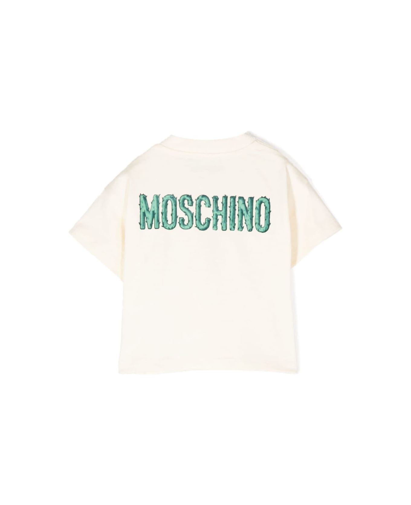 Moschino T-shirt Con Logo - Cream Tシャツ＆ポロシャツ