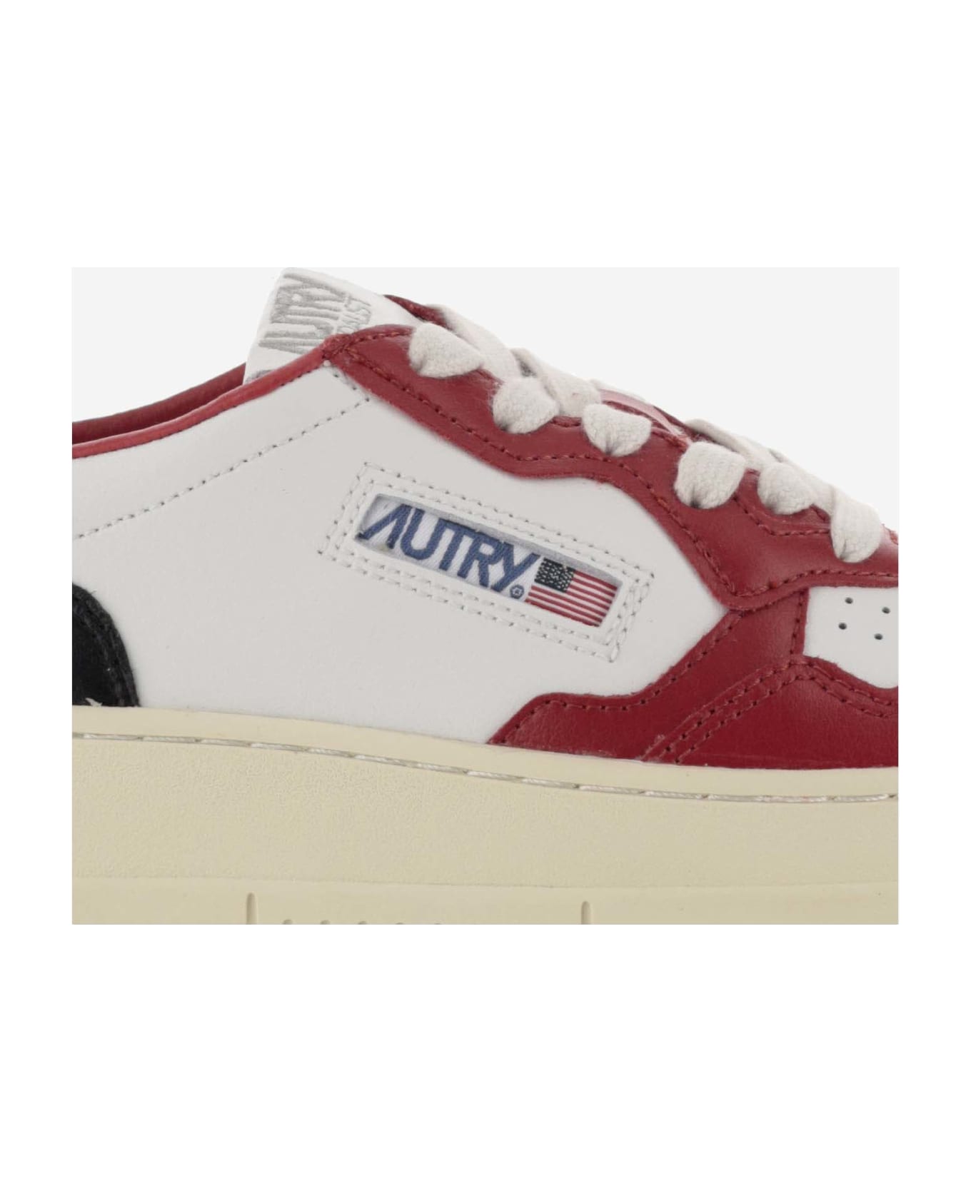 Autry Low Medalist Sneakers - Bianco/Rosso