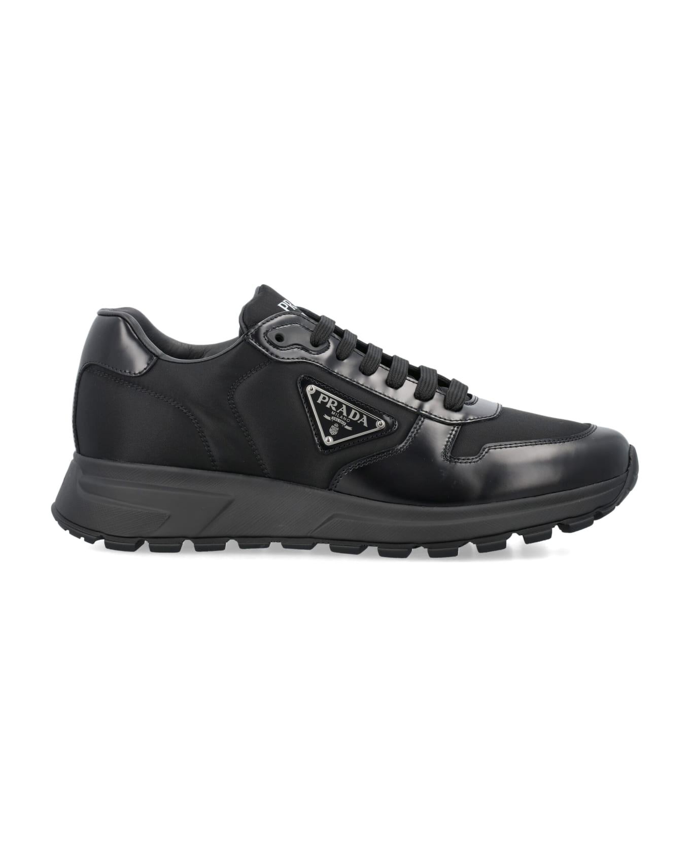 Prada Re-nylon And Brushed Leather Sneakers | italist