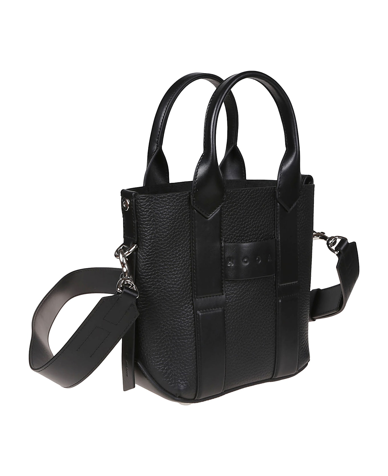 Hogan Small Script Shopping Bag - Nero