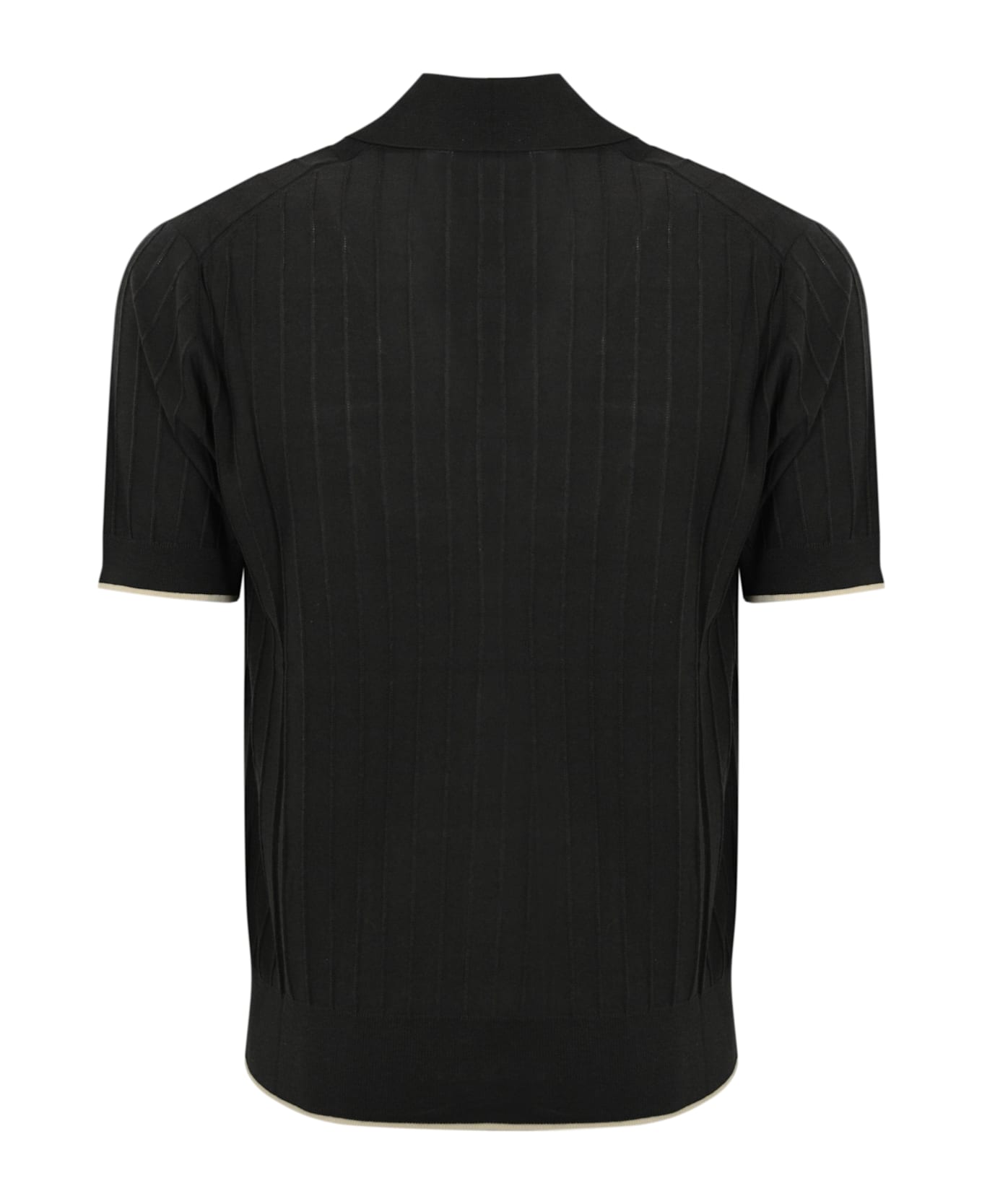 Paolo Pecora Silk And Cotton Knit Shirt - Marrone