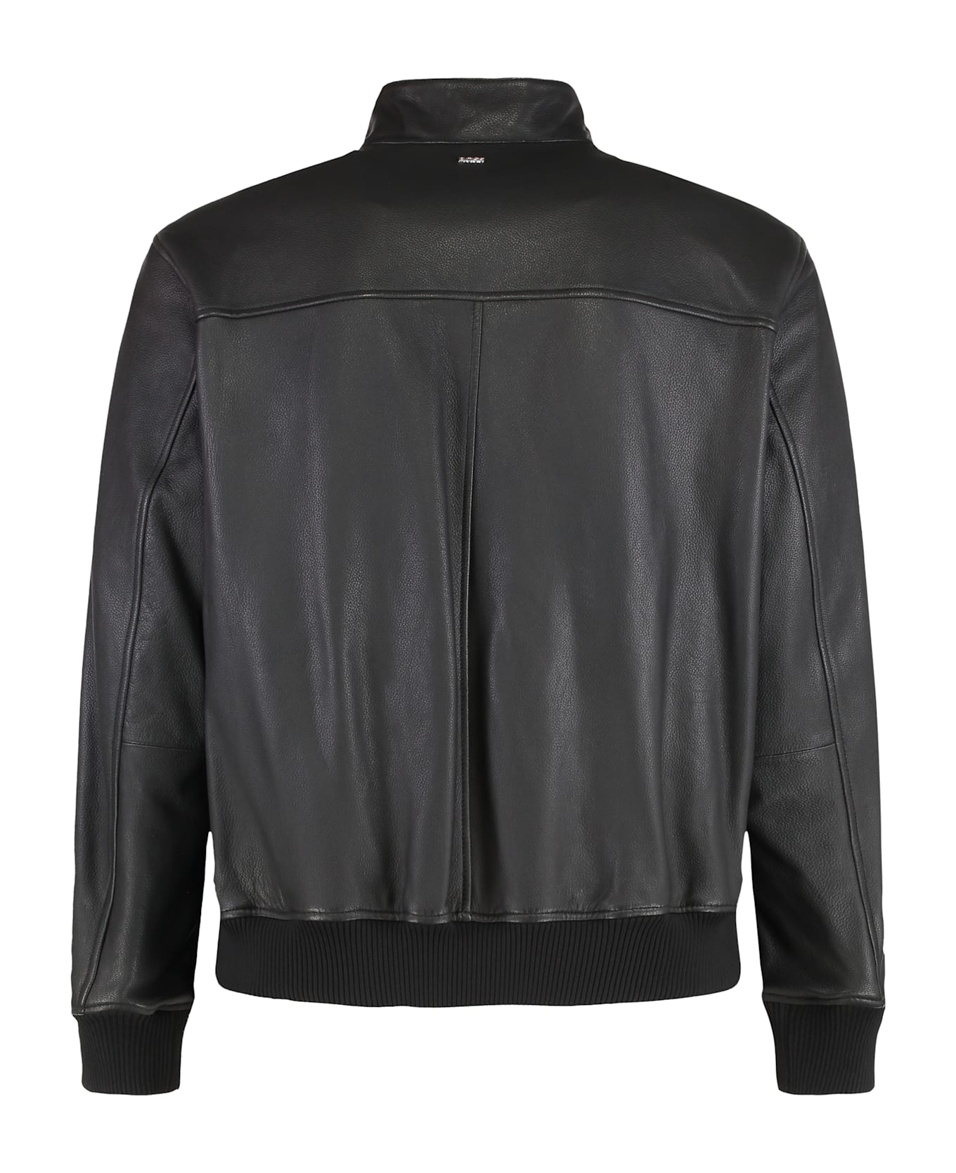 Hugo Boss Leather Jacket - black