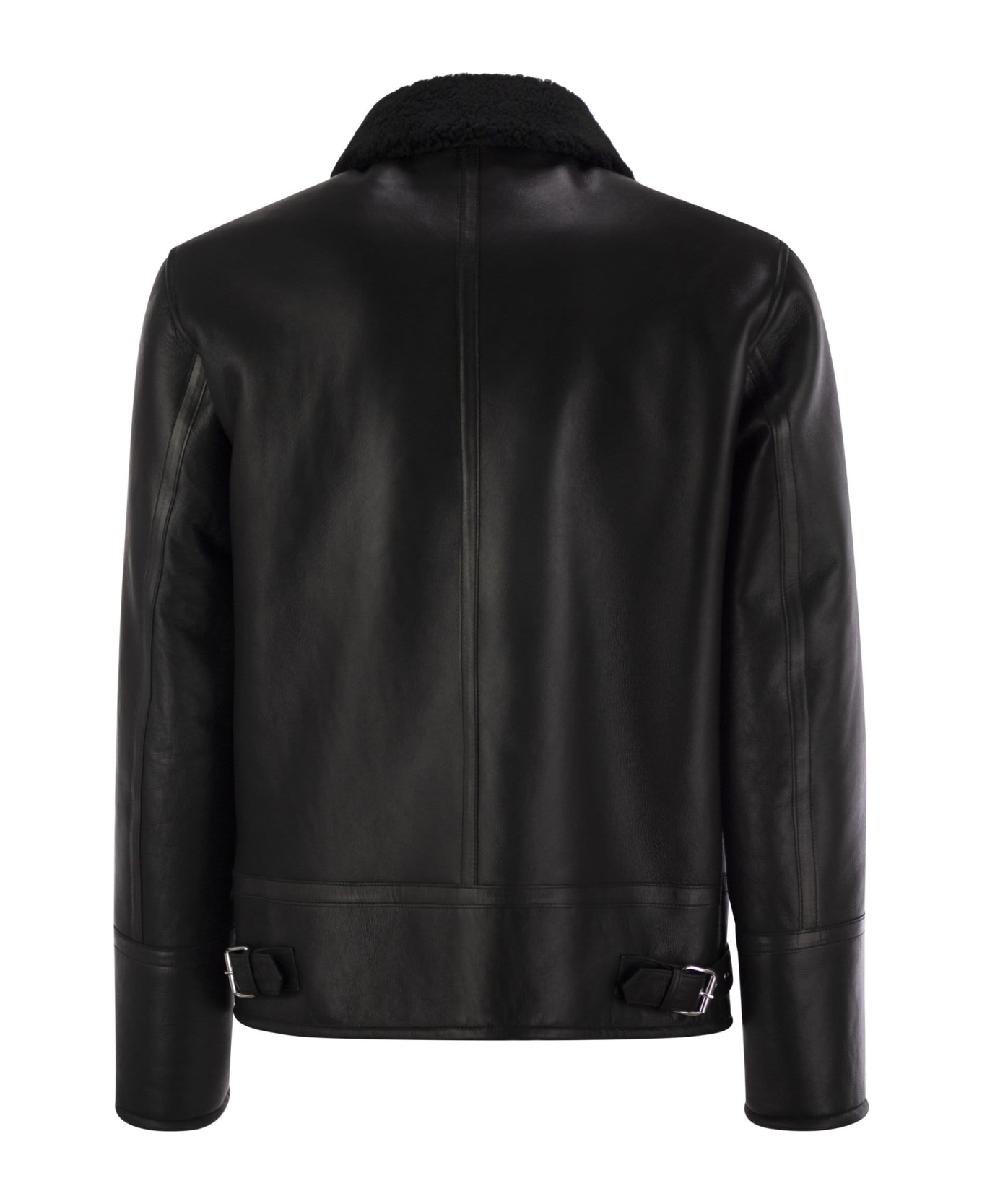 Dondup Regular Shearling Jacket - Black